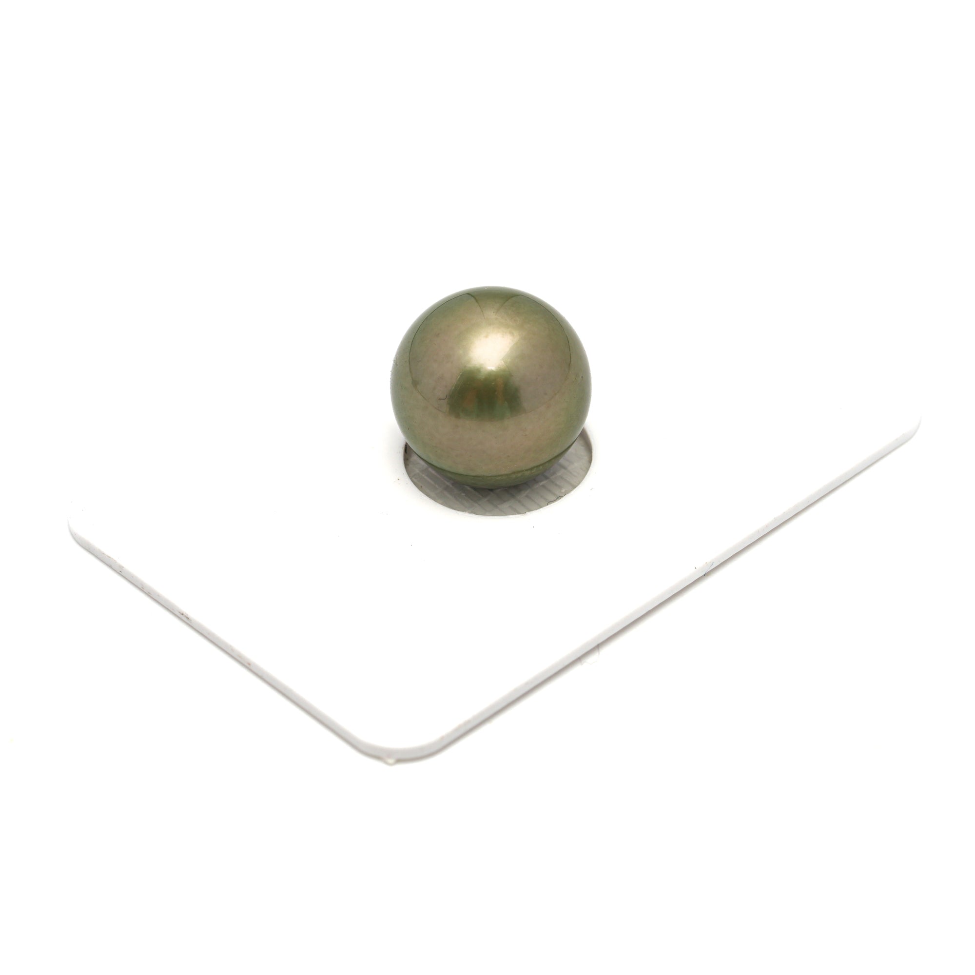 1pcs Yellow Green 12.9mm - RSR AA/AAA Quality Tahitian Pearl Single LP2264 OR12