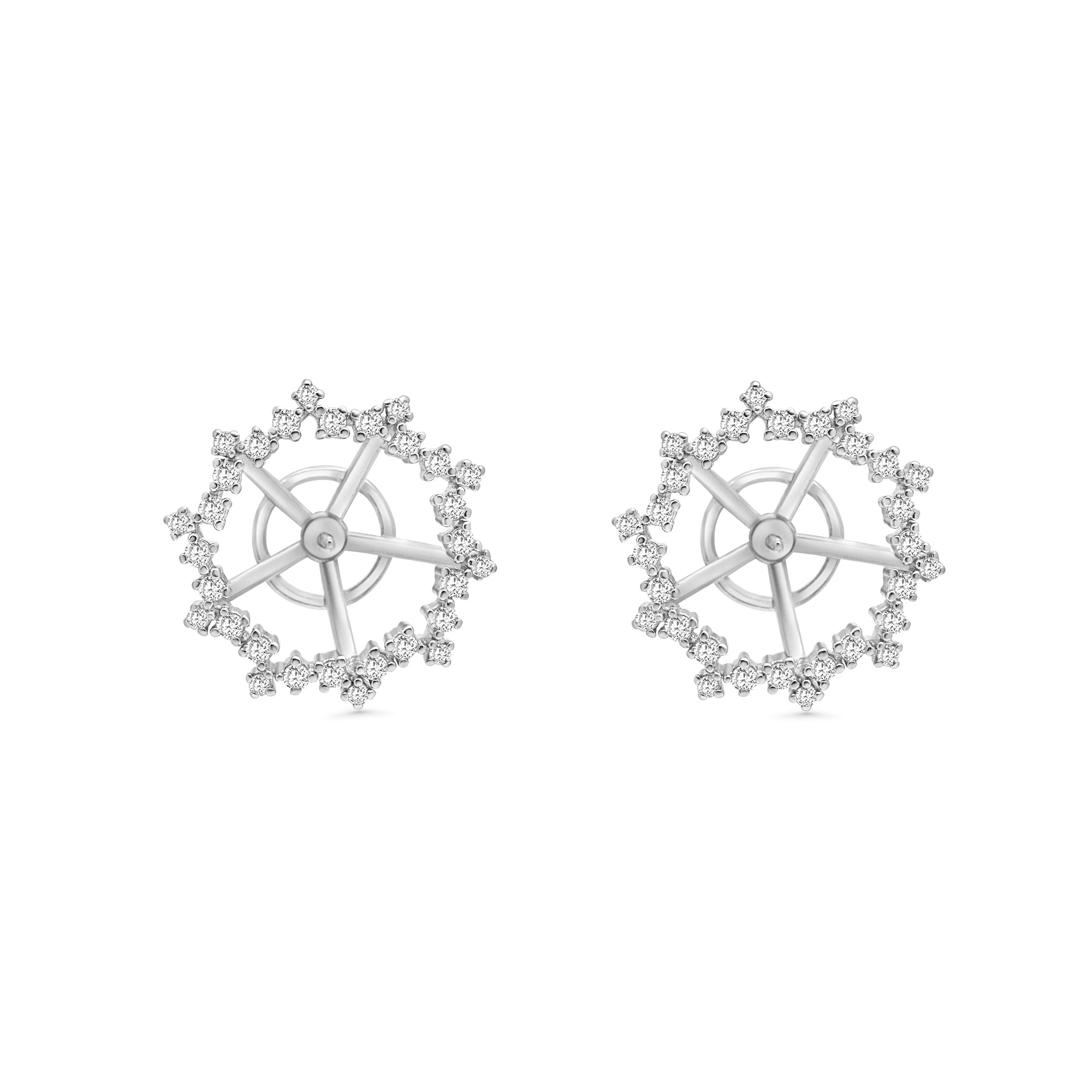 Studs Earring Bails 925 Silver for Pearl SC515