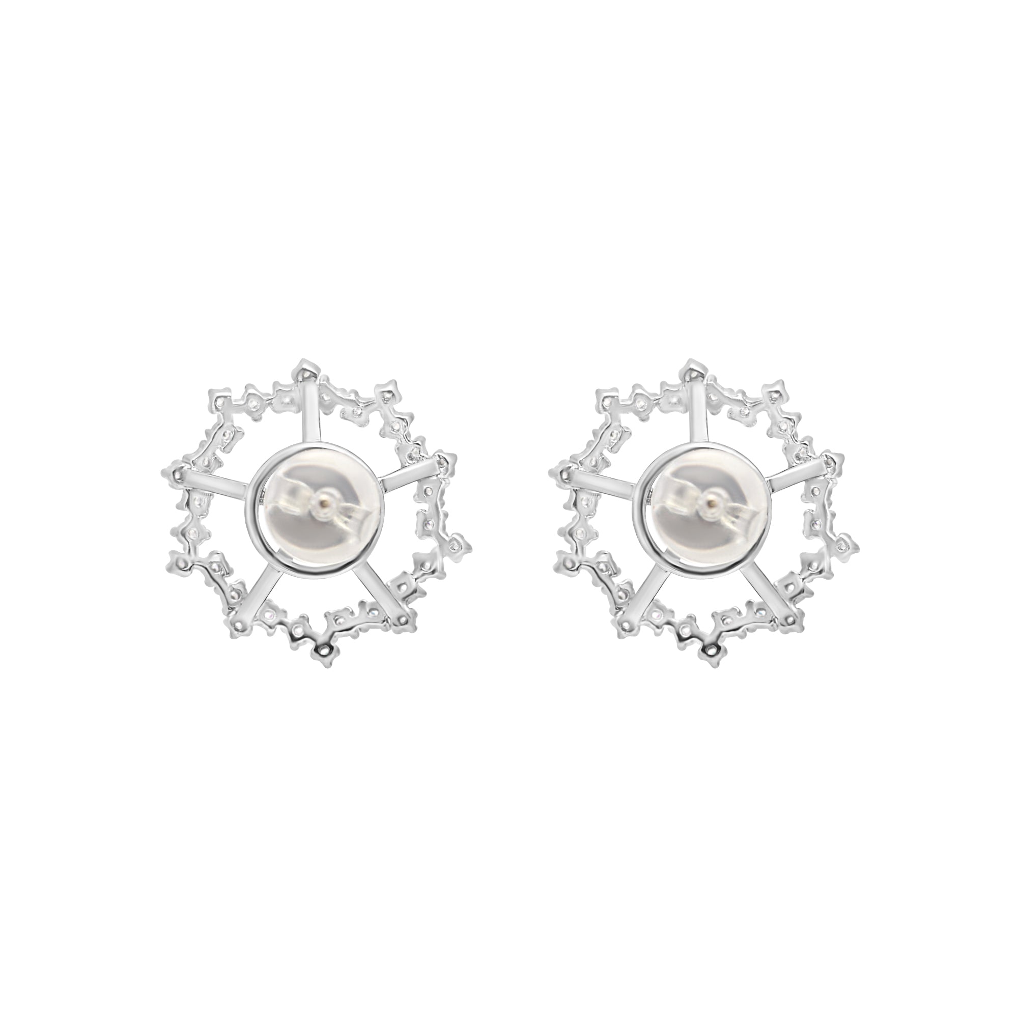 Studs Earring Bails 925 Silver for Pearl SC515