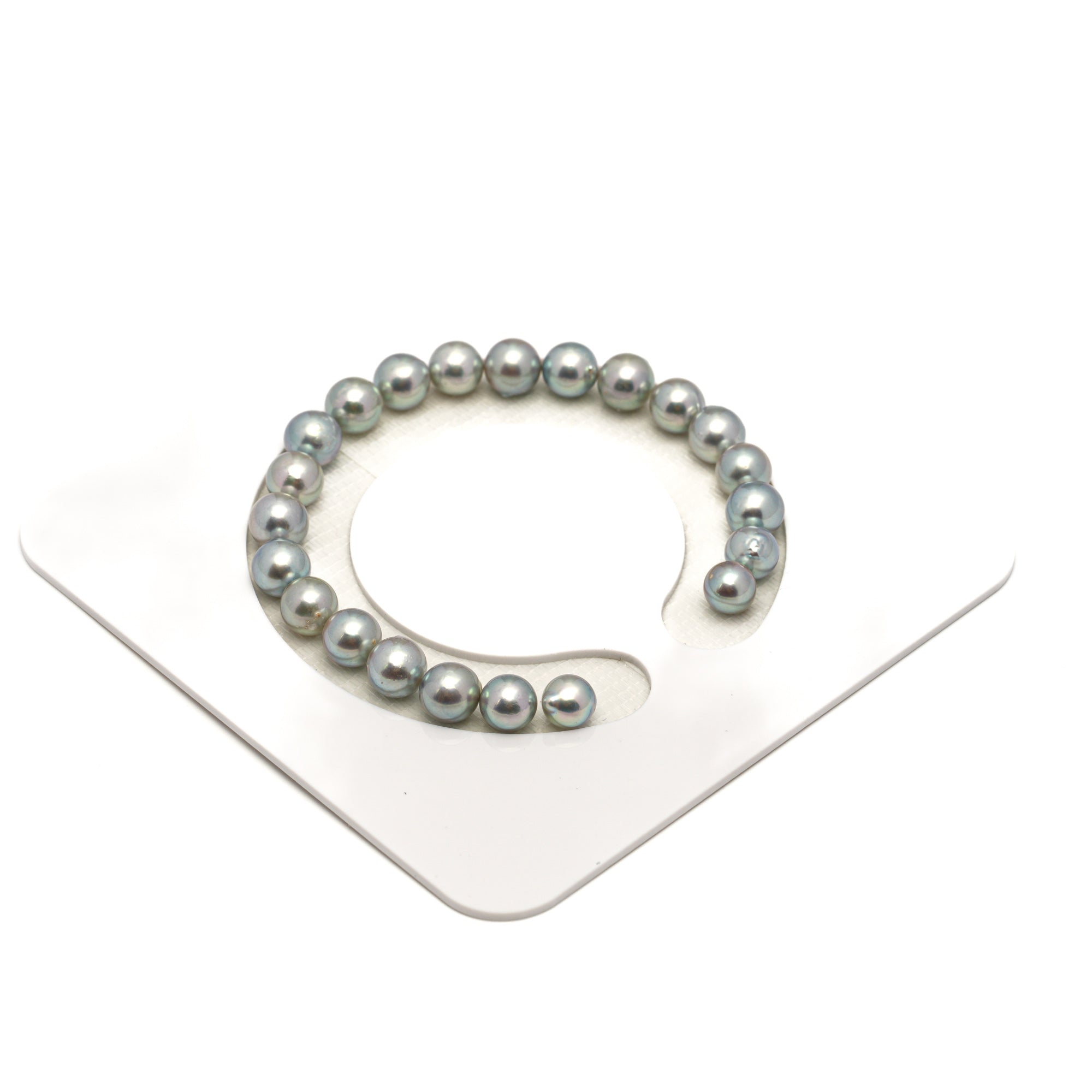 22pcs Akoya Pearl "High Luster" Silver Mix 7-7.9mm - SR/NR AA/AAA Quality Bracelet AKBR2405 CMA1