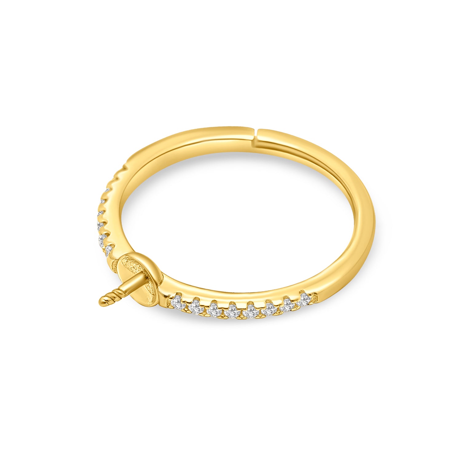 Adjustable Ring 925 Silver for pearl SC254/SC254G
