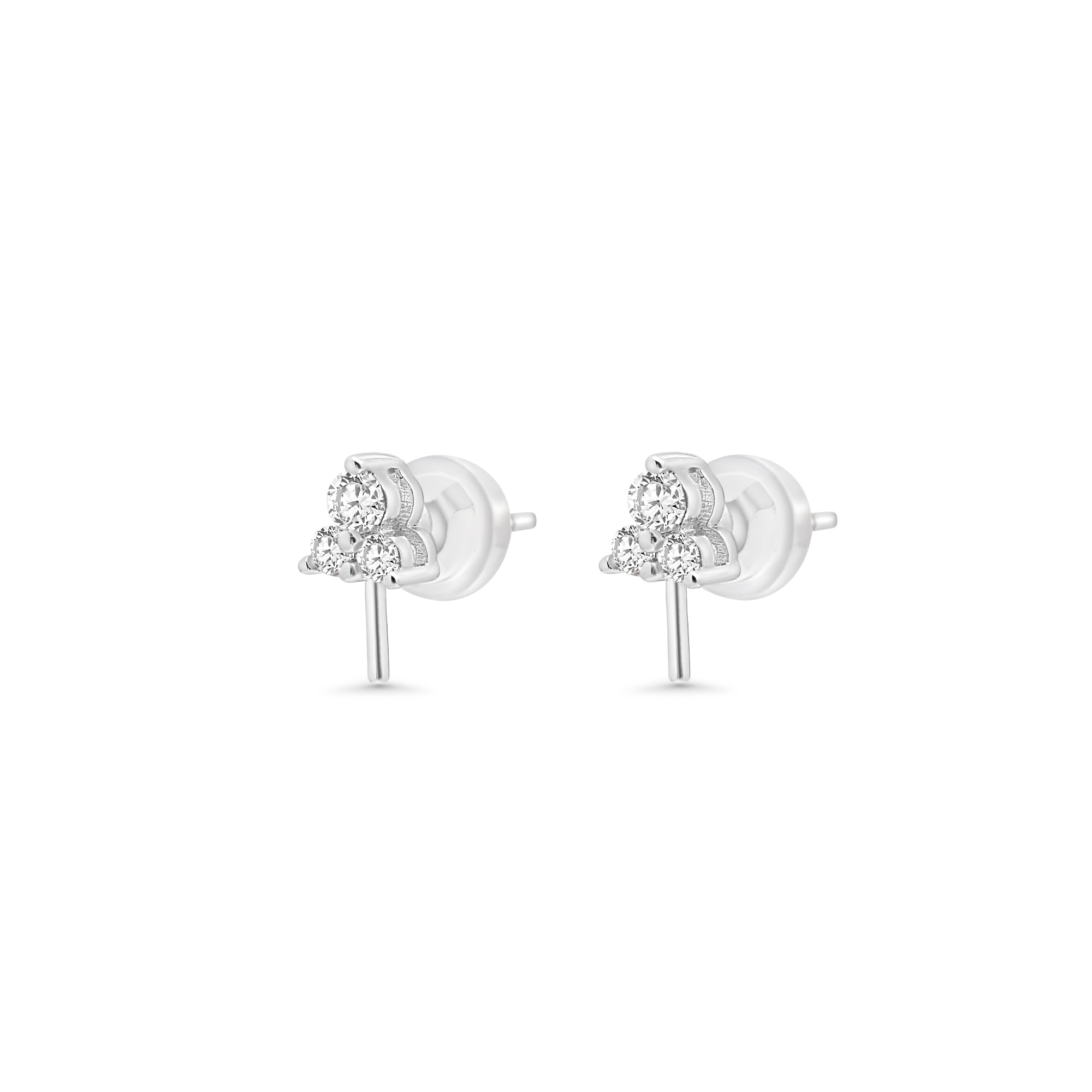 Studs Earring Bails 925 Silver for Pearl SC516