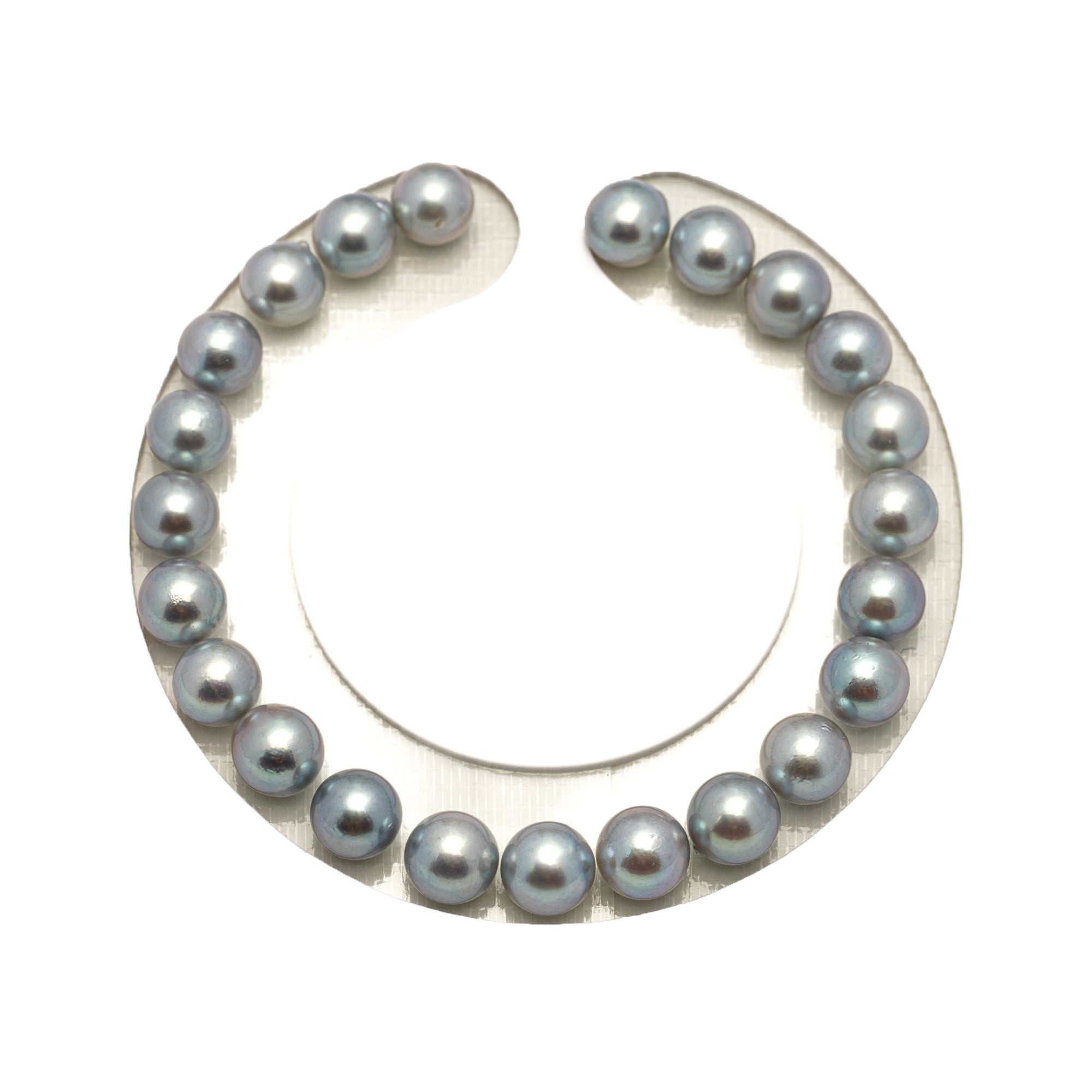 23pcs Akoya Pearl "High Luster" Silver 7.4-7.9mm - SR AA Quality Bracelet AKBR2406 CMA1