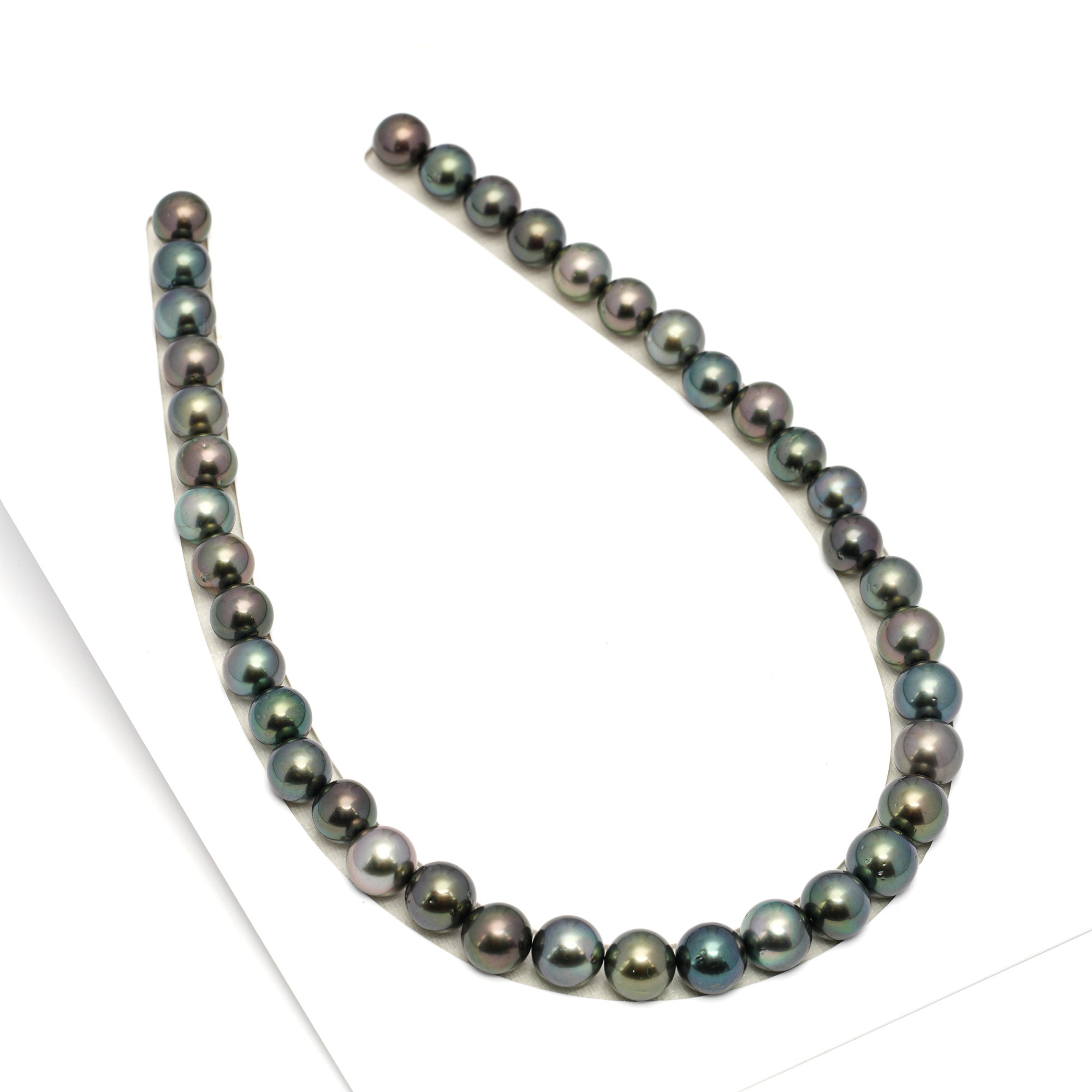 39pcs Dark Mix 11-12mm - RSR AA/AAA Quality Tahitian Pearl Necklace NL1651