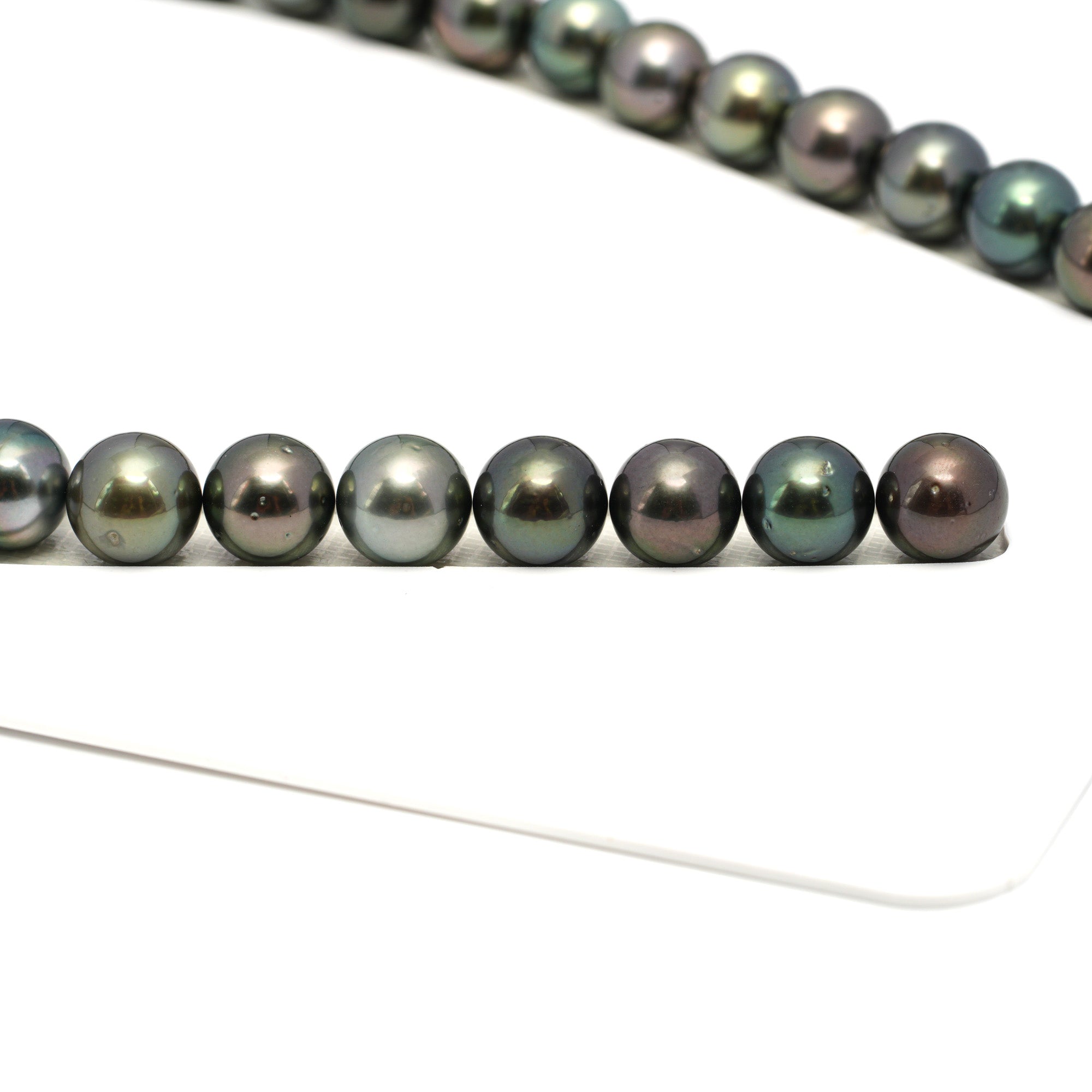39pcs Dark Mix 11-12mm - RSR AA/AAA Quality Tahitian Pearl Necklace NL1651