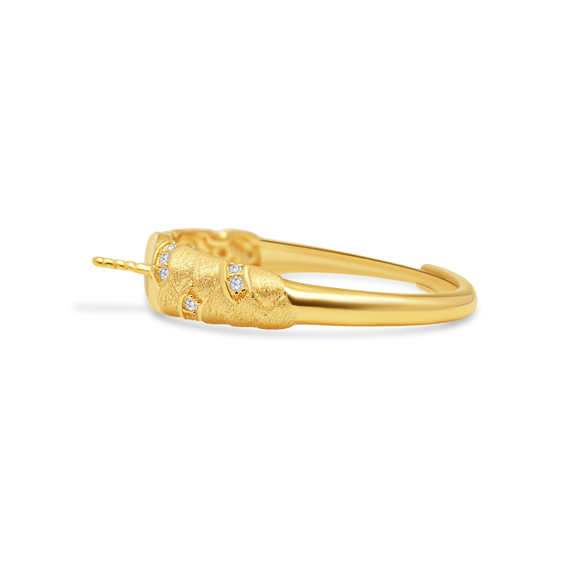 Adjustable Ring 925 Silver for pearl SC495G