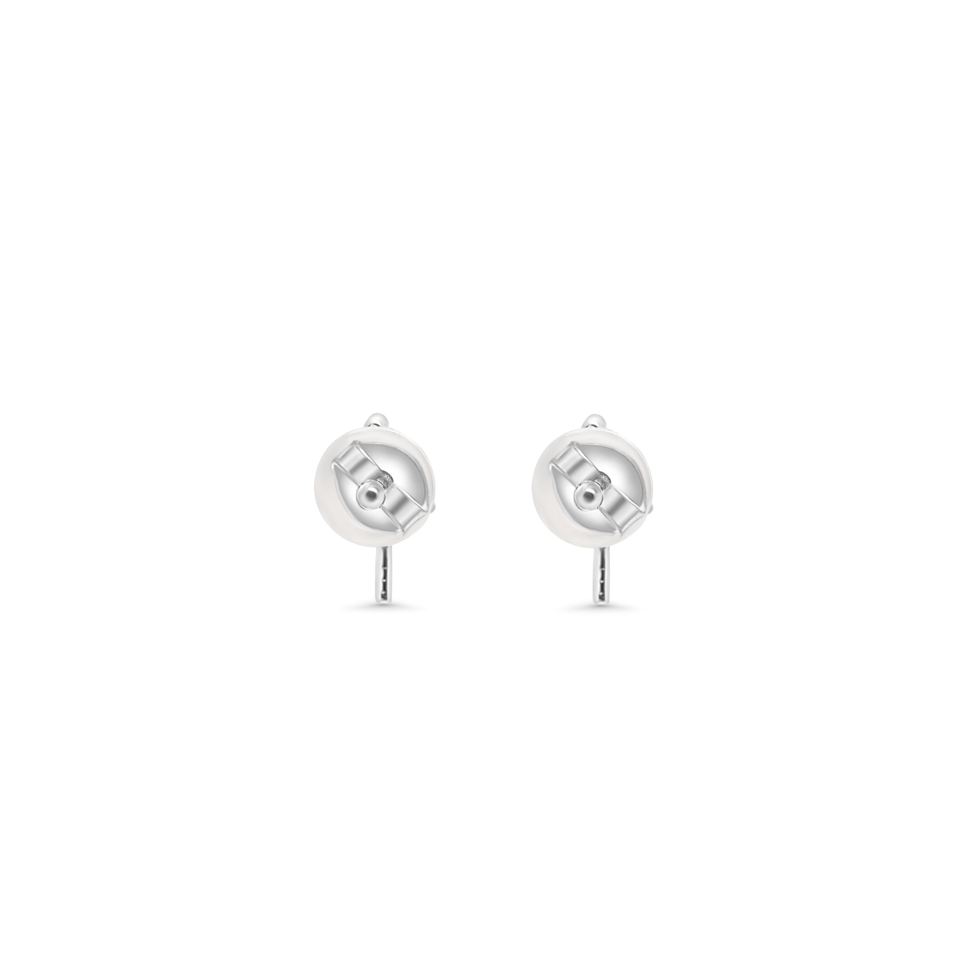 Studs Earring Bails 925 Silver for Pearl SC516