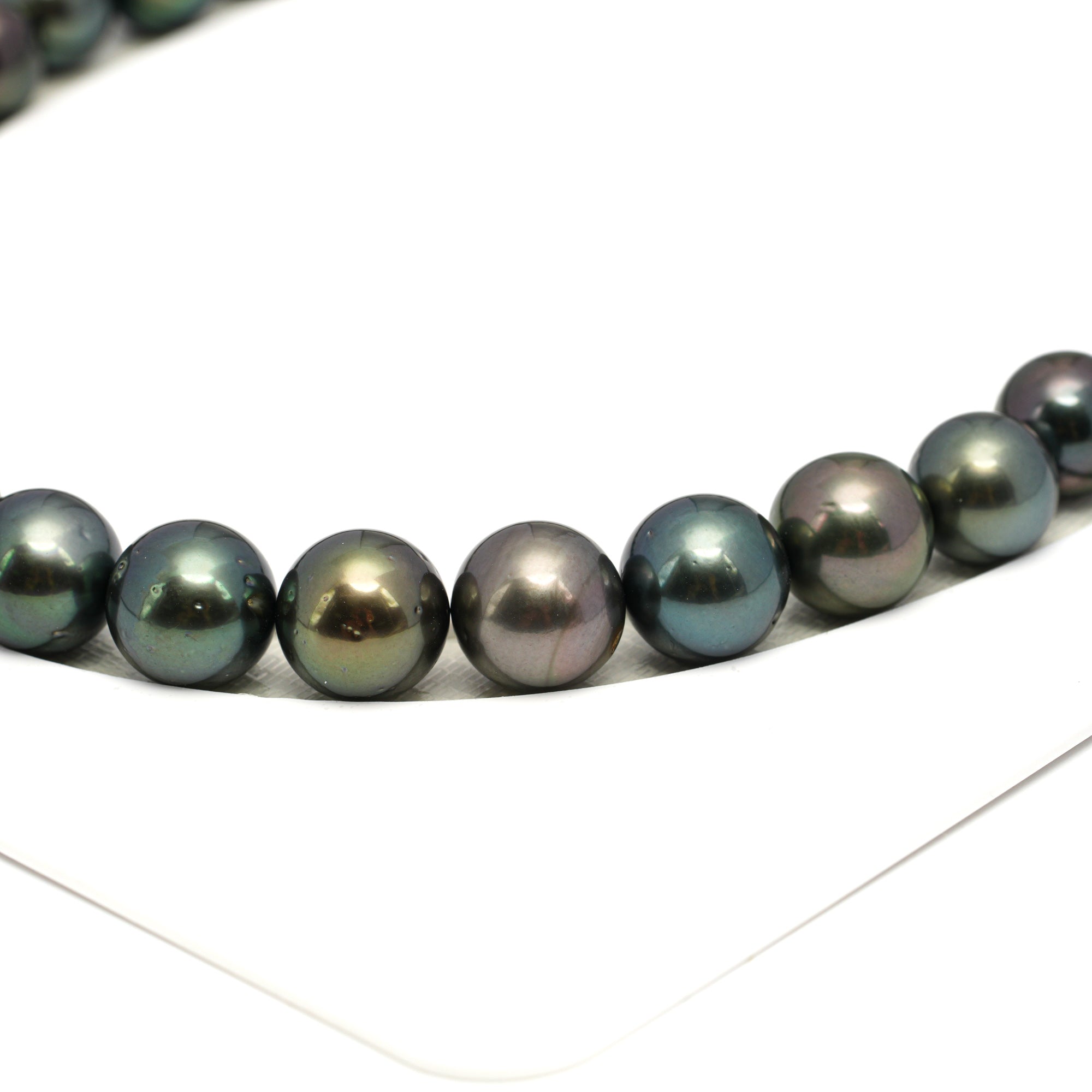 39pcs Dark Mix 11-12mm - RSR AA/AAA Quality Tahitian Pearl Necklace NL1651