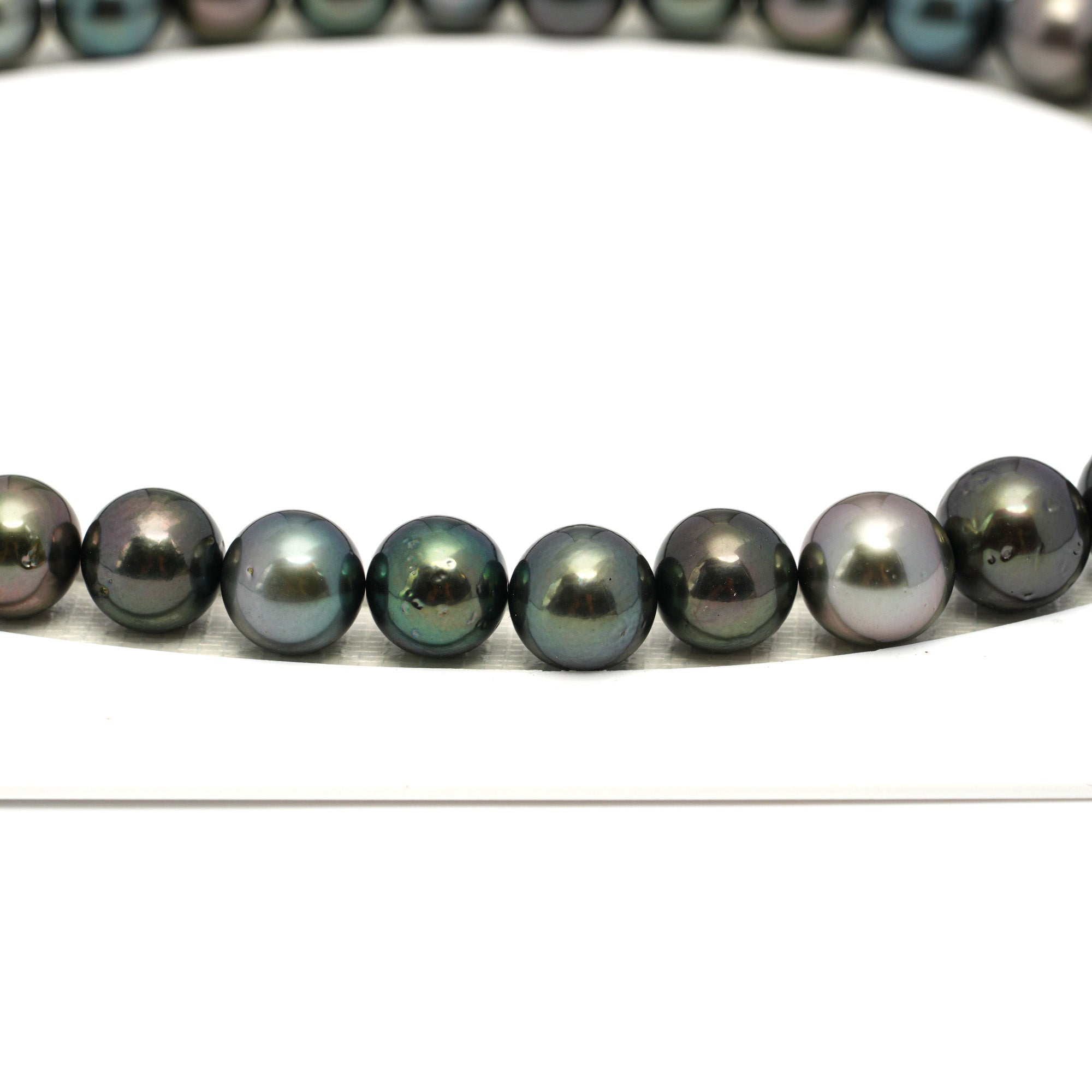 39pcs Dark Mix 11-12mm - RSR AA/AAA Quality Tahitian Pearl Necklace NL1651