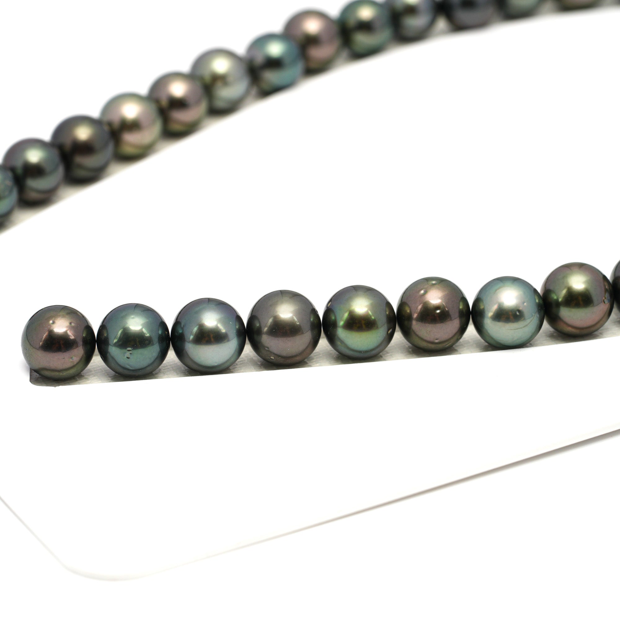 39pcs Dark Mix 11-12mm - RSR AA/AAA Quality Tahitian Pearl Necklace NL1651