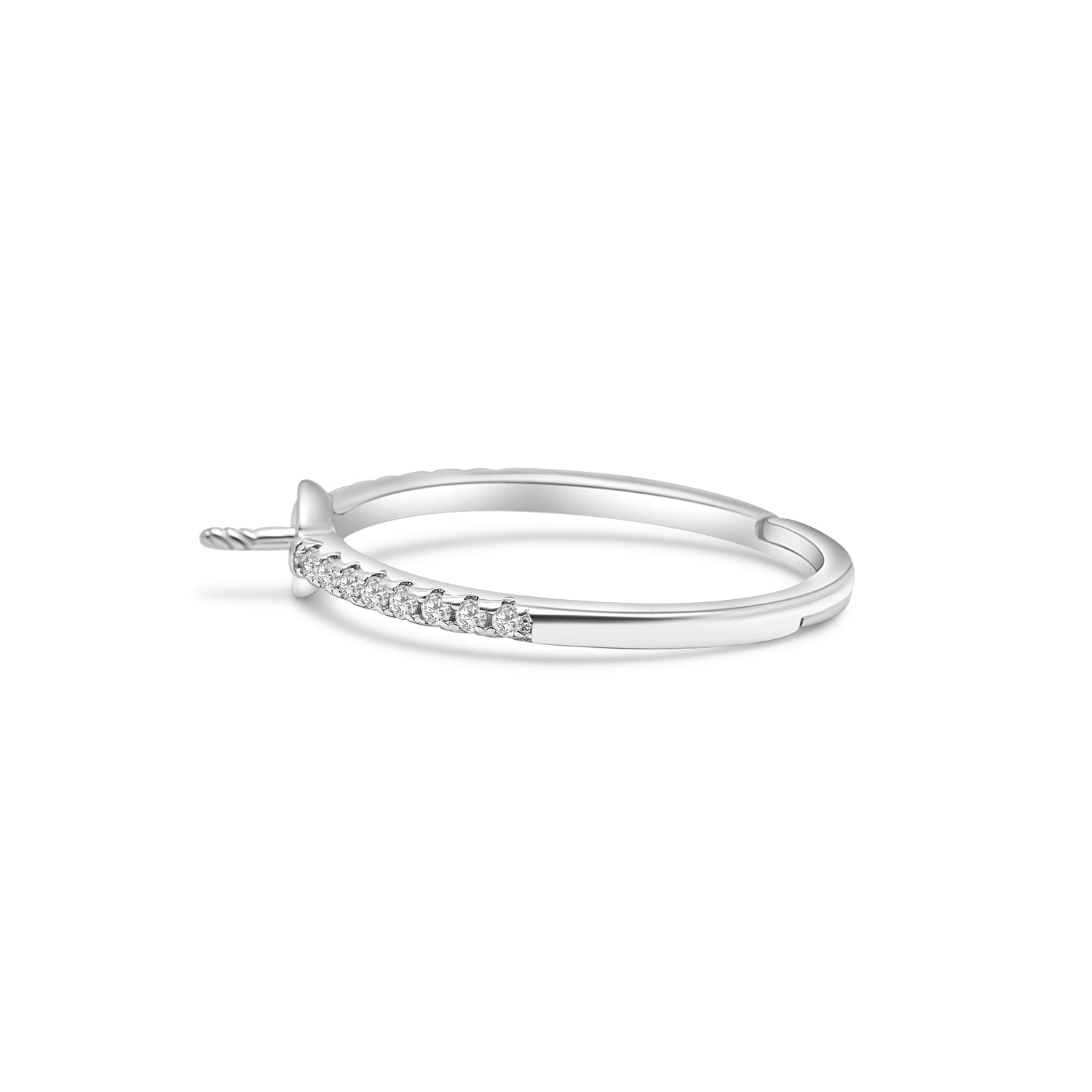 Adjustable Ring 925 Silver for pearl SC254/SC254G