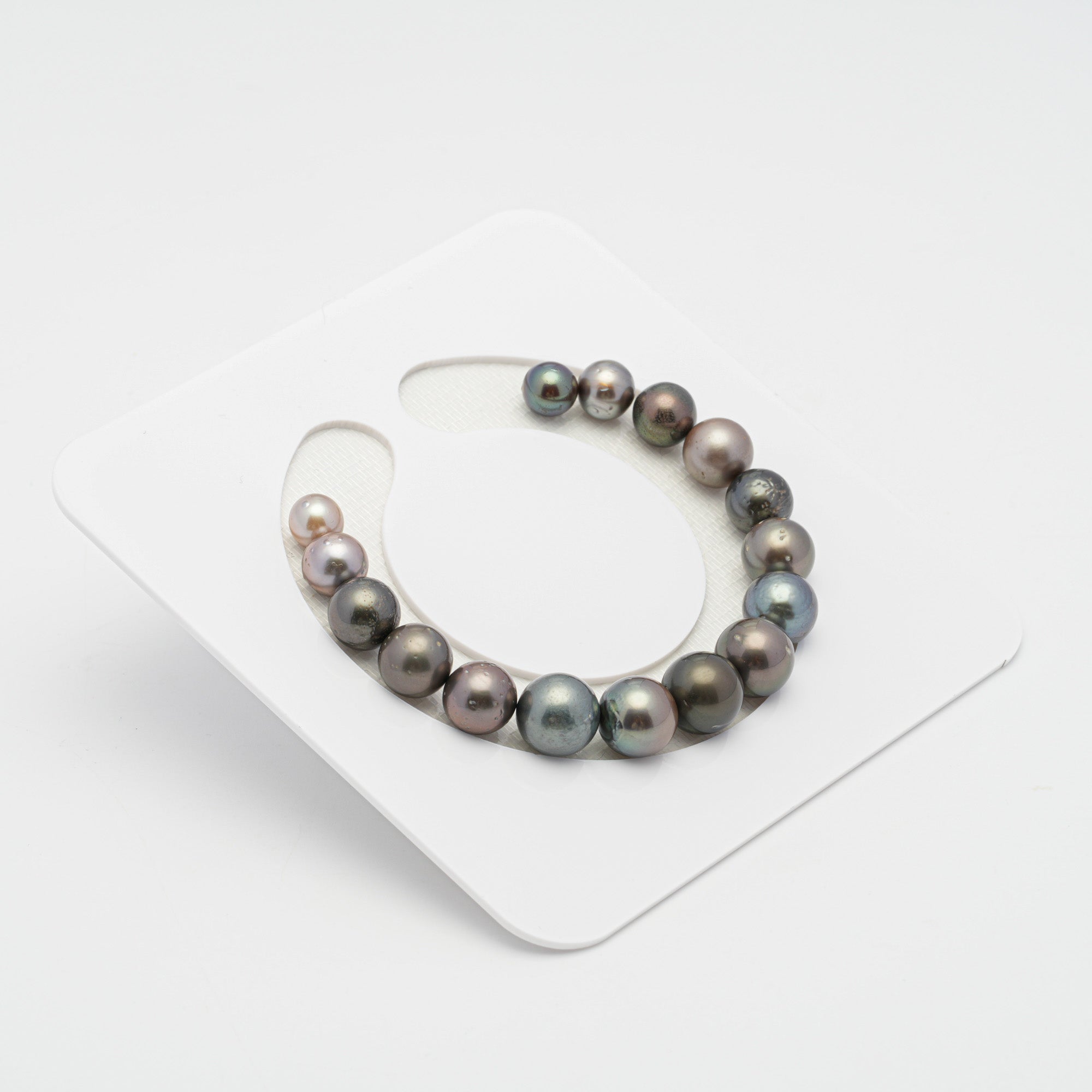 16pcs Multicolor 7-10mm - SR A Quality Tahitian Pearl Bracelet BR1744 TH2.4.9