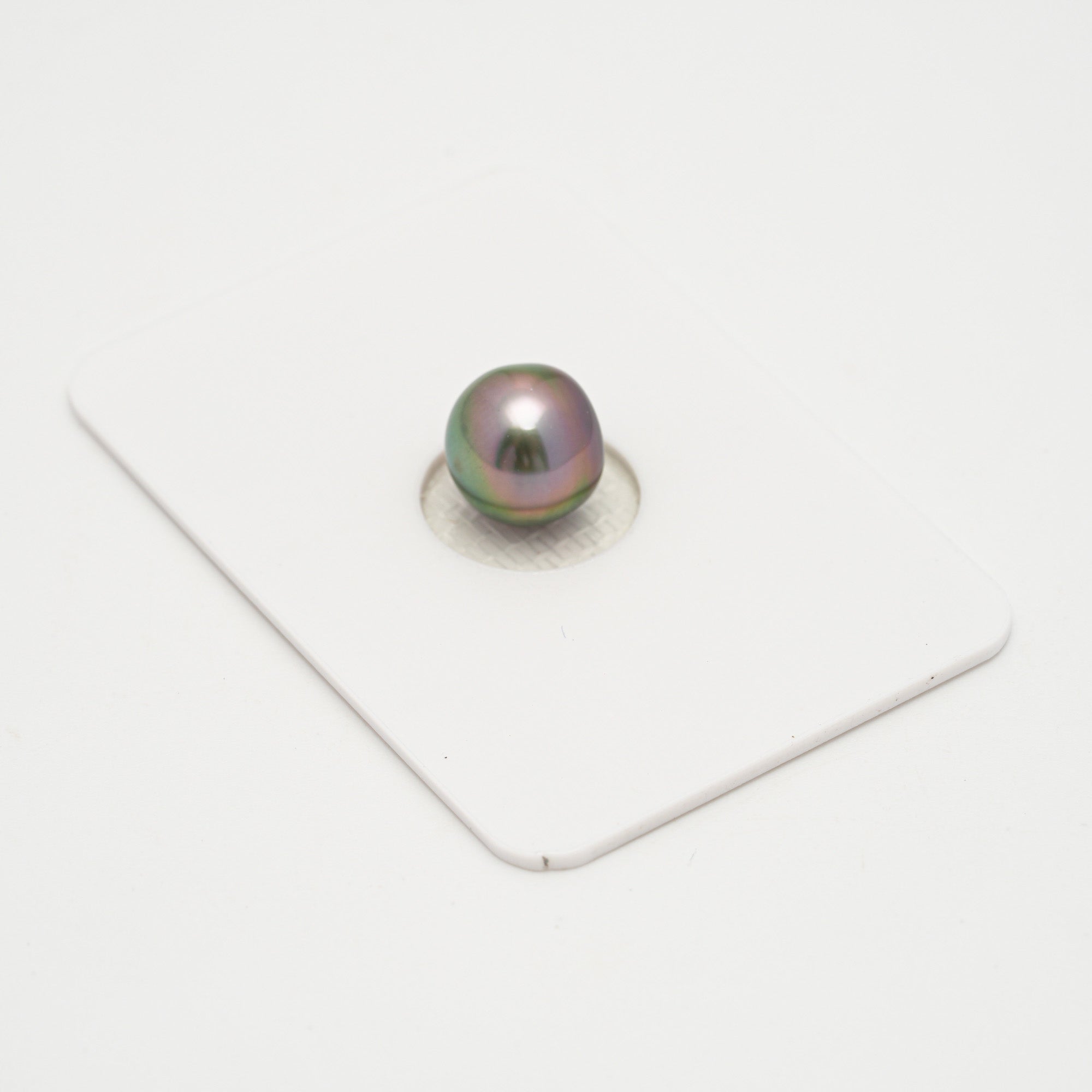 1pcs "High Luster" Green Cherry 9.1mm - SB AAA Quality Tahitian Pearl Single LP2150 OR10