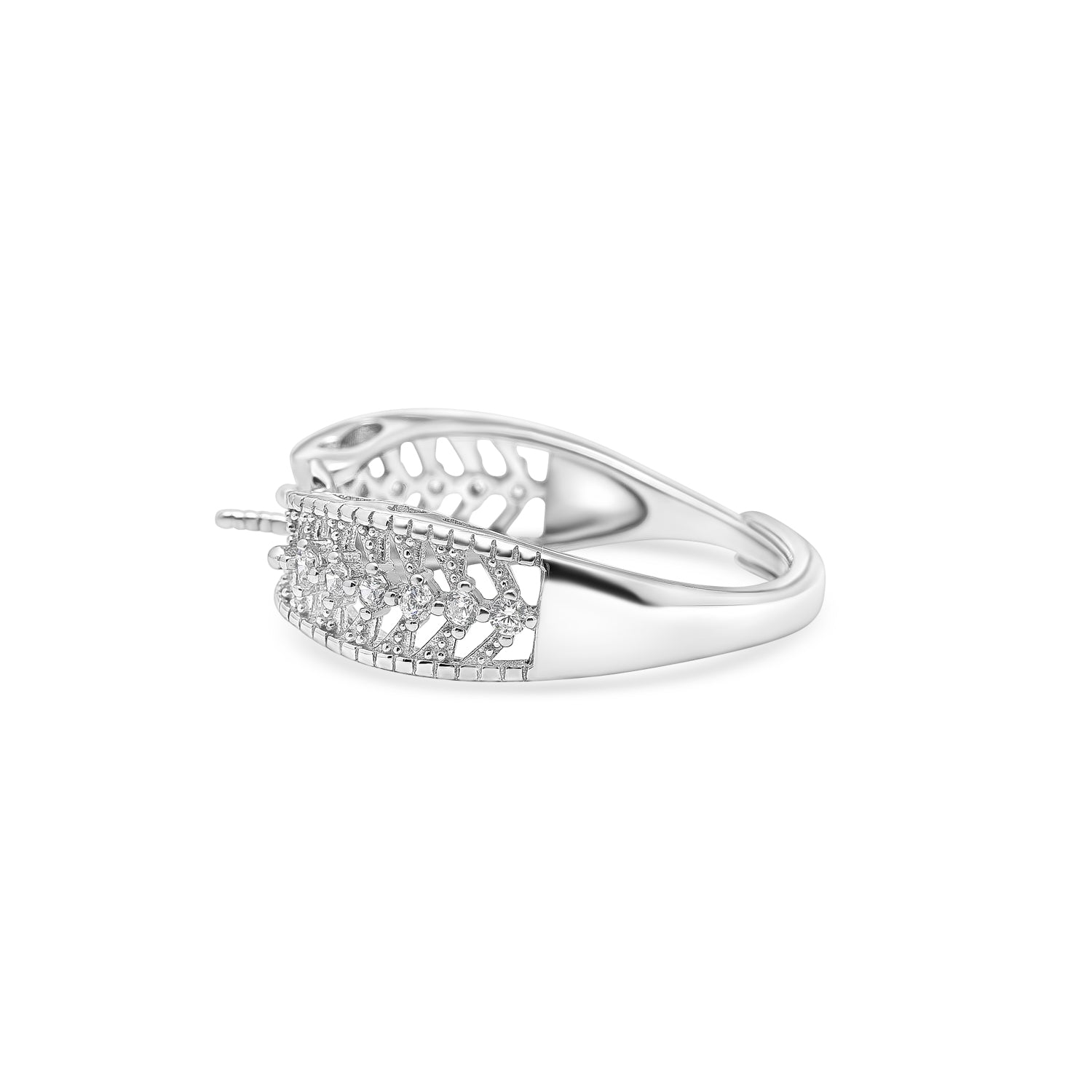 Adjustable Ring 925 Silver for pearl SC257/SC257G