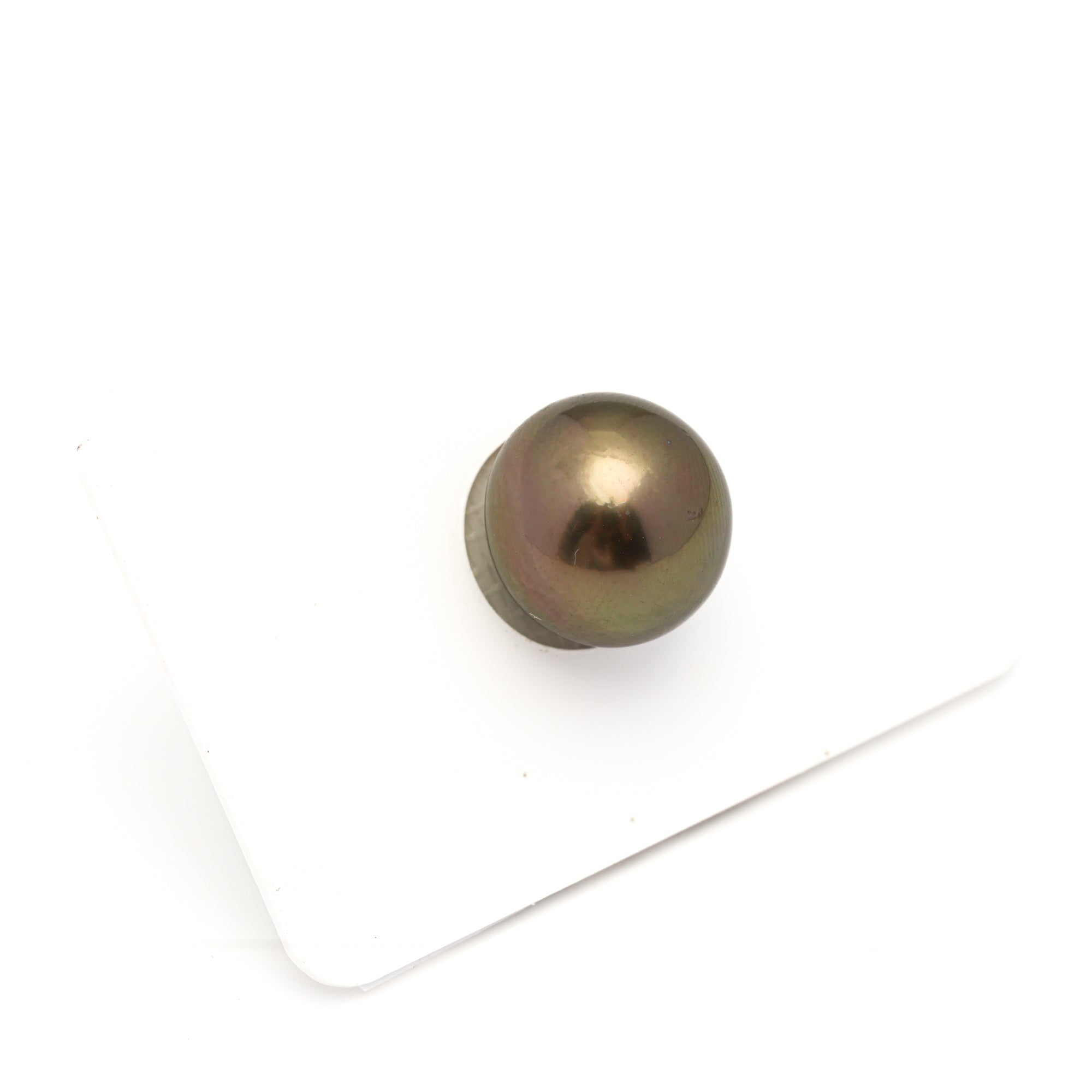 1pcs "High Luster" Brown 13.1mm - NR AAA/AA Quality Tahitian Pearl Single LP2435 LP1