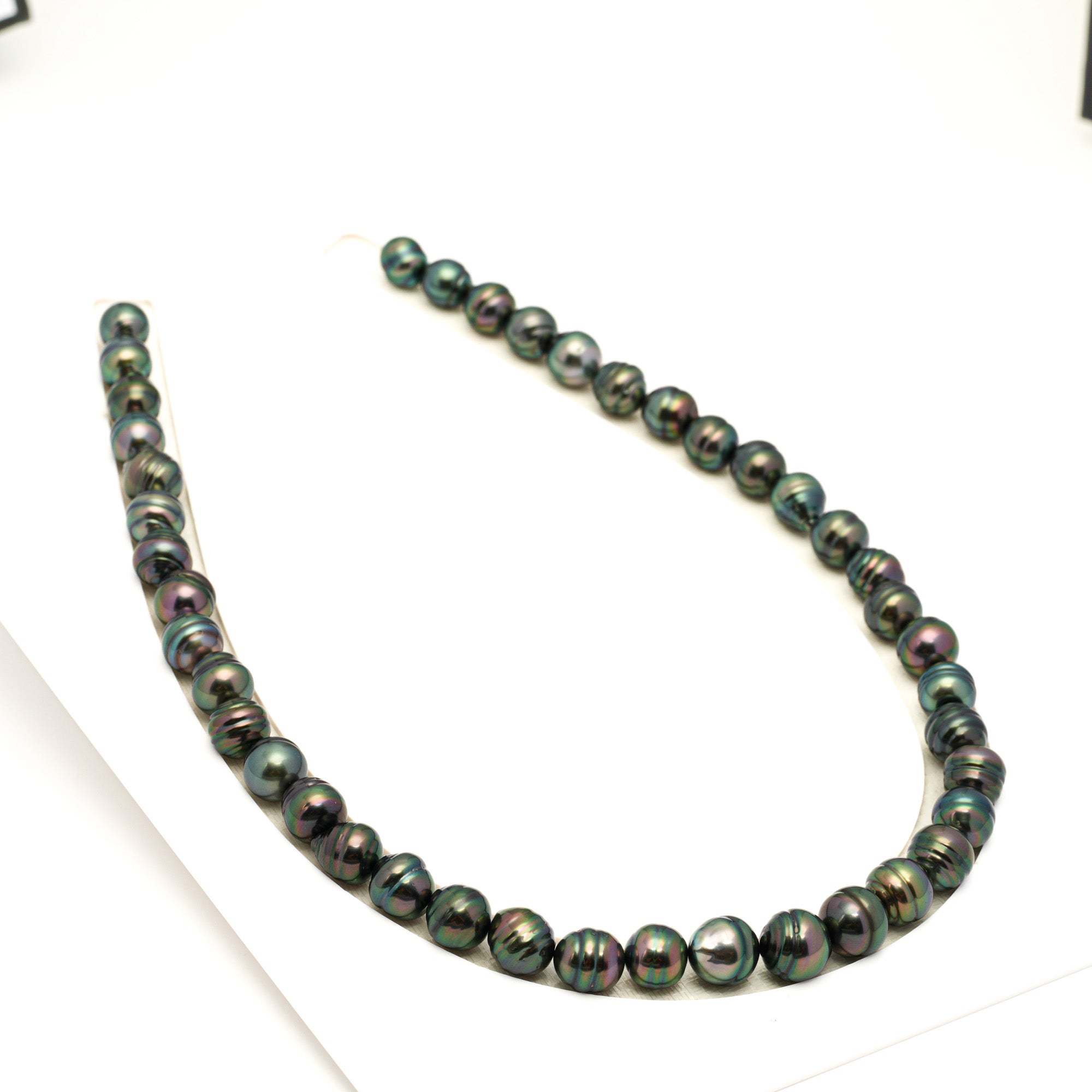 42pcs "High Luster" Peacock 8-11mm - CL AAA Quality Tahitian Pearl Necklace NL1791 LP2