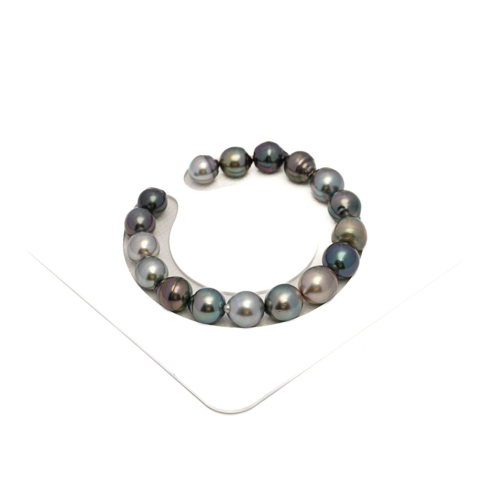 17pcs Multicolor 9-11mm - SB AAA/AA Quality Tahitian Pearl Bracelet BR2269 HL4