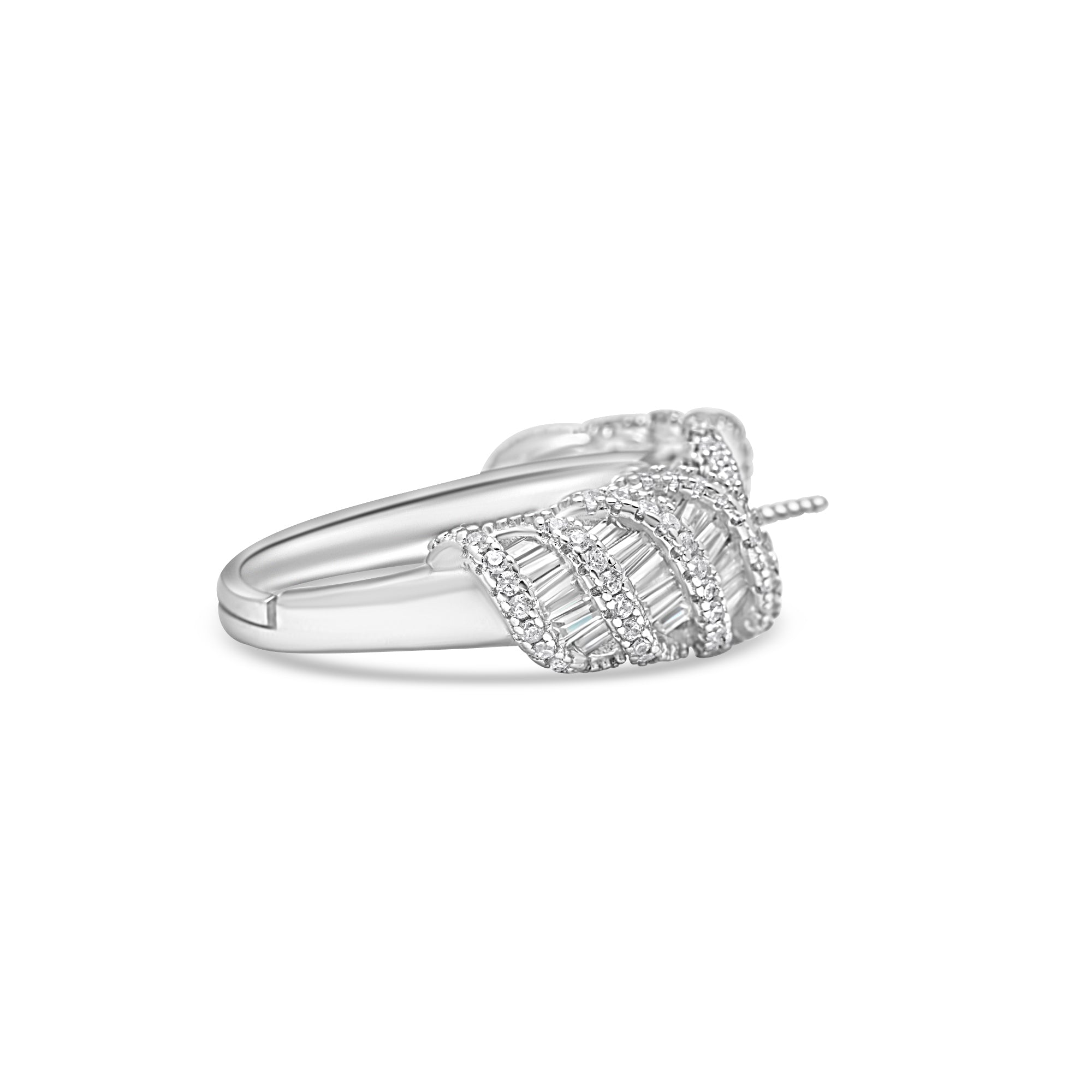 Adjustable Ring 925 Silver for Pearl SC468