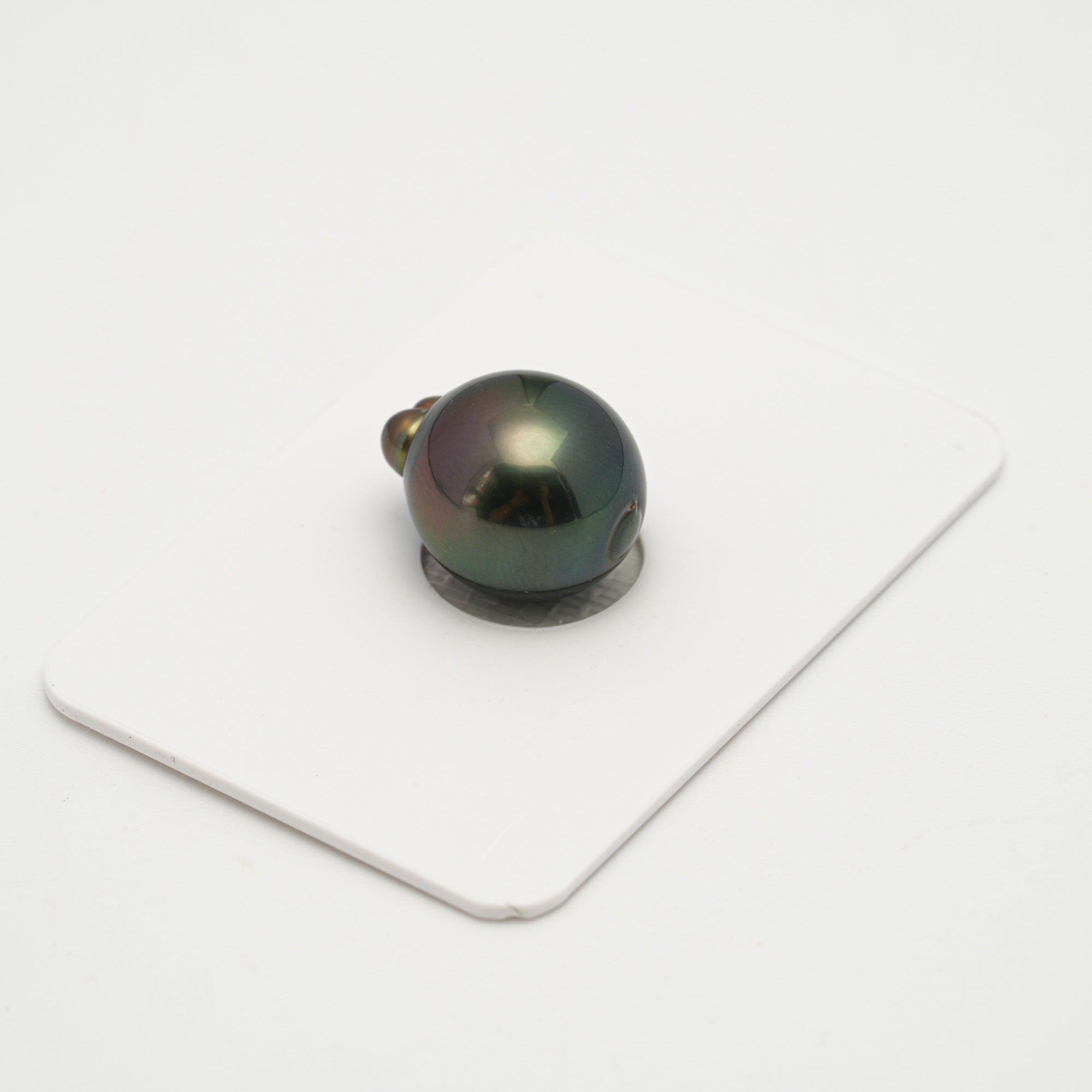 1pcs "High Luster" Green Cherry 12.6mm - SB AAA Quality Tahitian Pearl Single LP2122 OR10