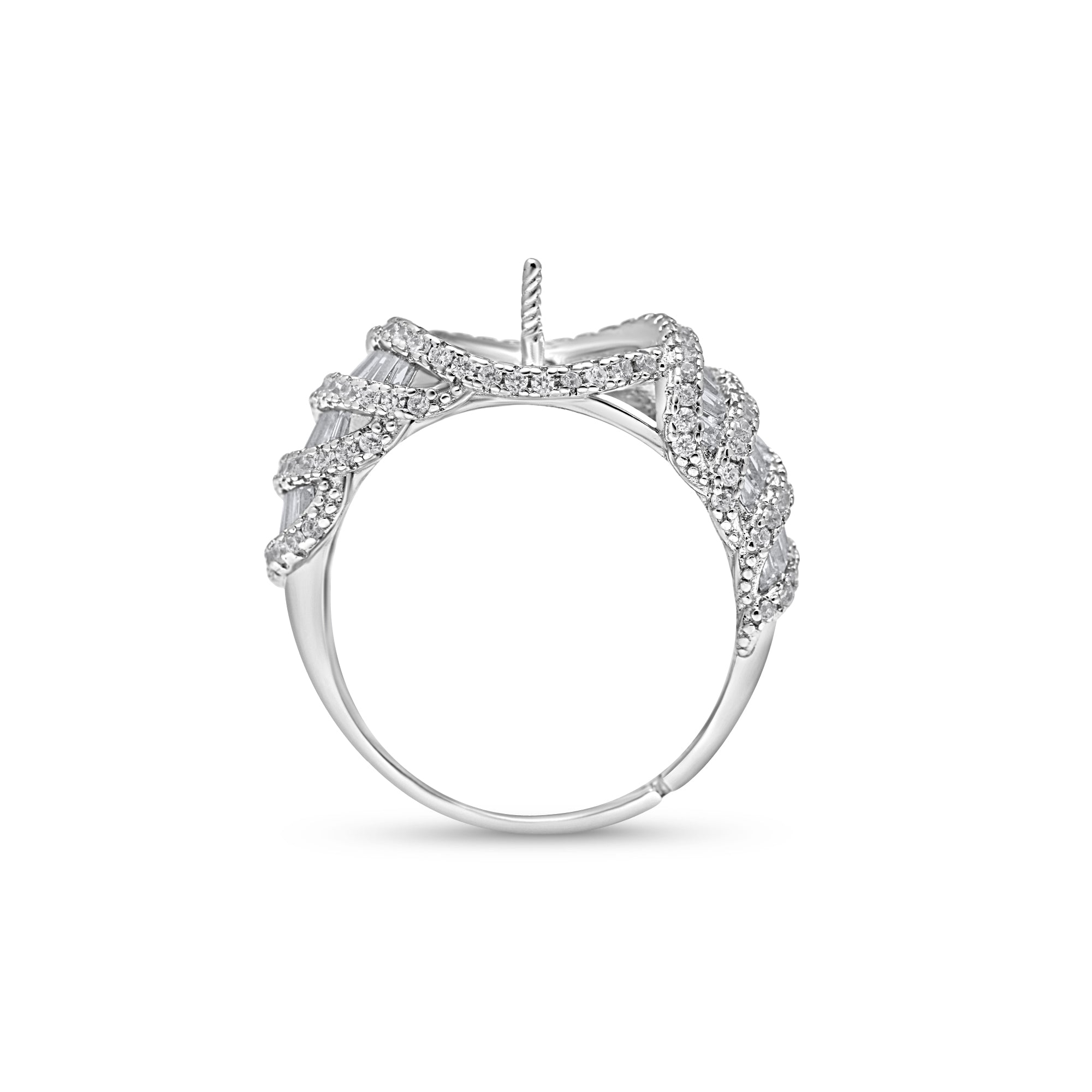 Adjustable Ring 925 Silver for Pearl SC468