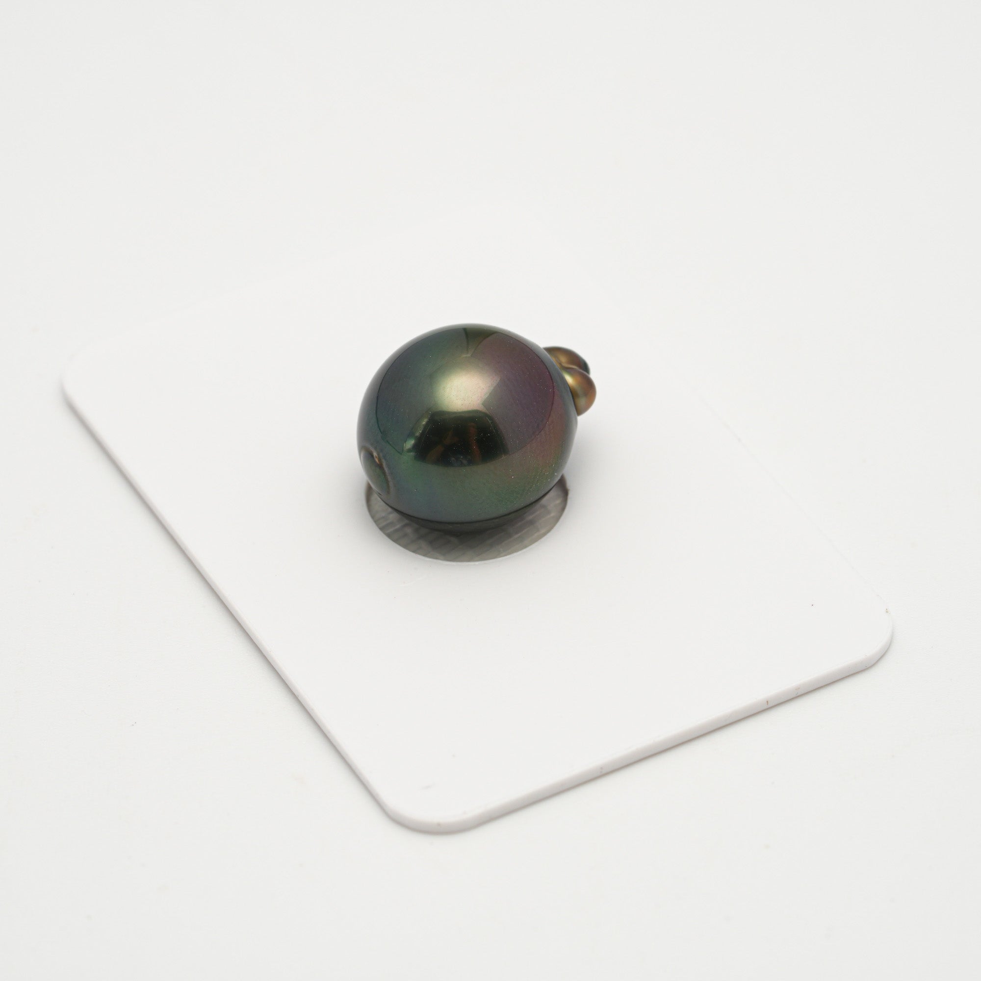 1pcs "High Luster" Green Cherry 12.6mm - SB AAA Quality Tahitian Pearl Single LP2122 OR10