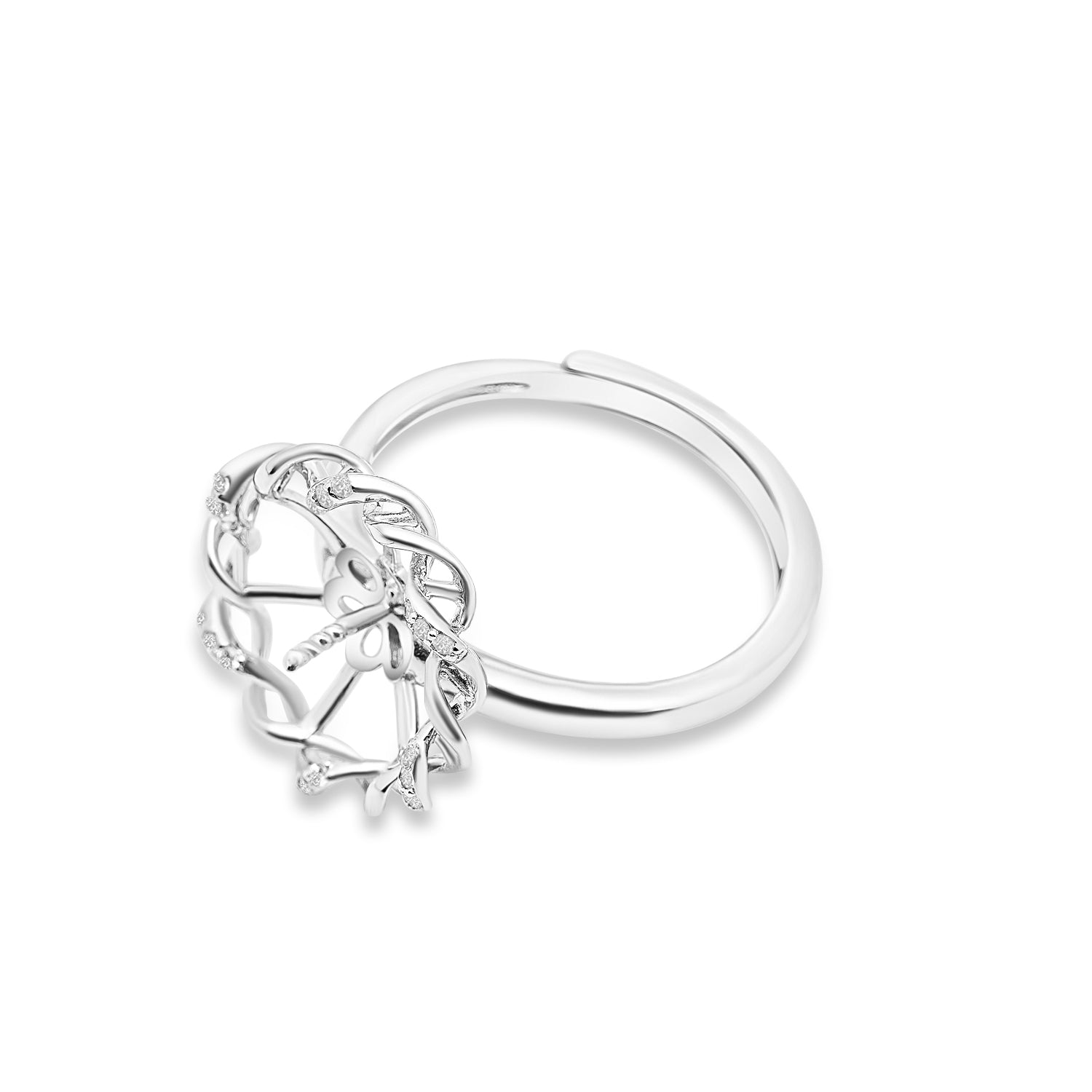 Adjustable Ring 925 Silver for pearl SC260