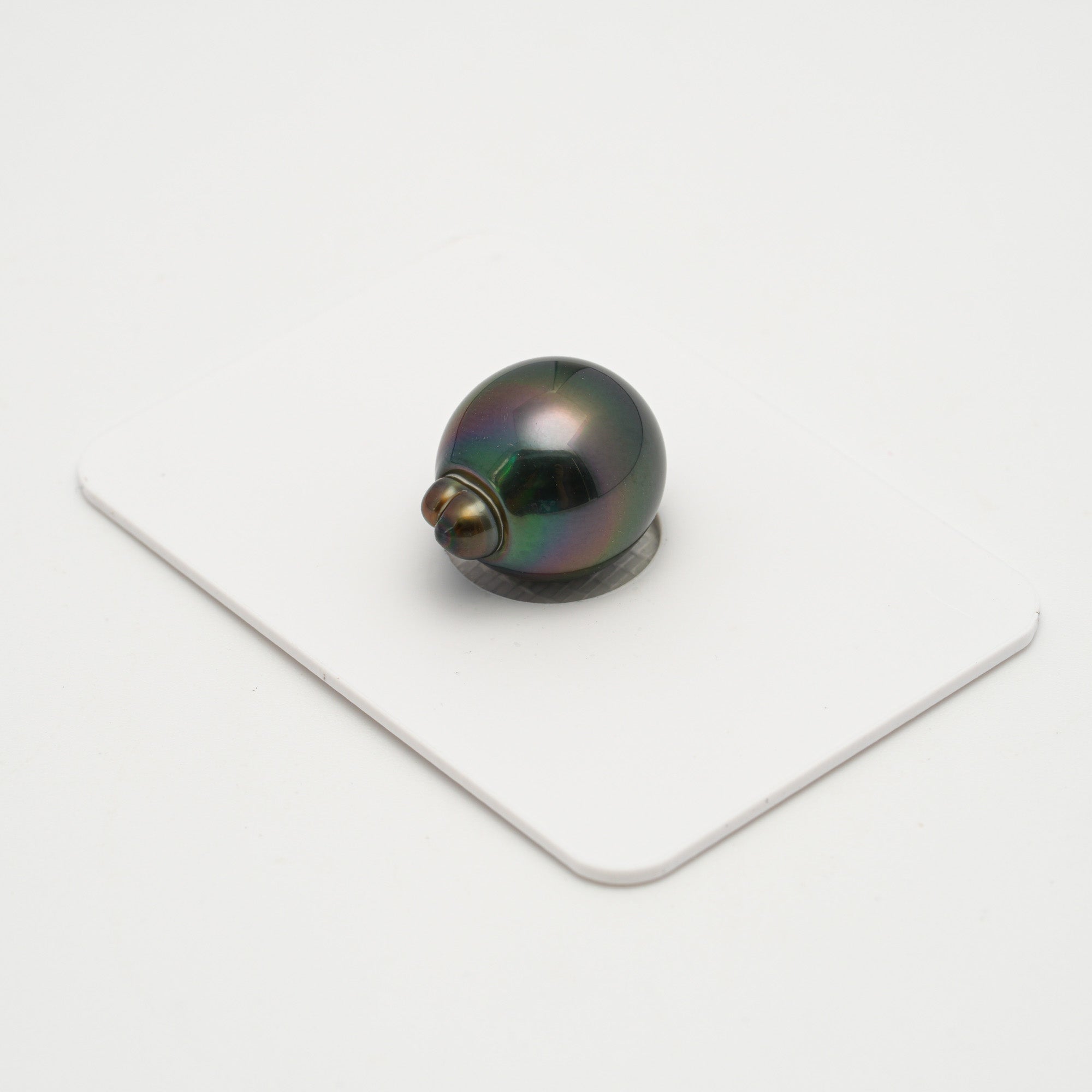 1pcs "High Luster" Green Cherry 12.6mm - SB AAA Quality Tahitian Pearl Single LP2122 OR10