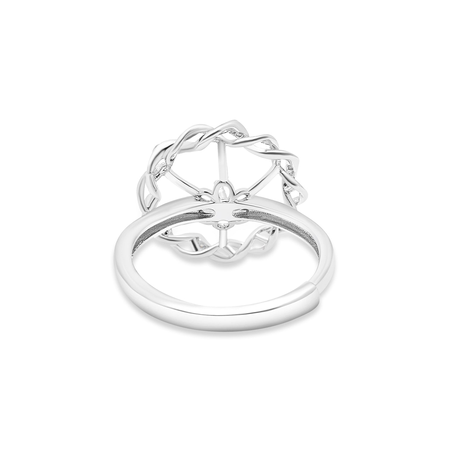 Adjustable Ring 925 Silver for pearl SC260