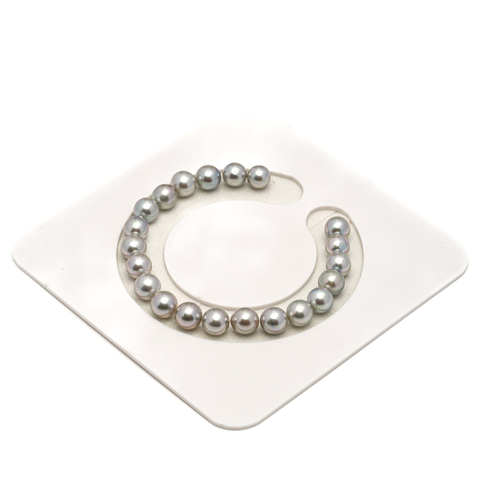 21pcs Akoya Pearl Light 7.2-7.8mm - SR/NR AA Quality Bracelet AKBR2413 CMA1