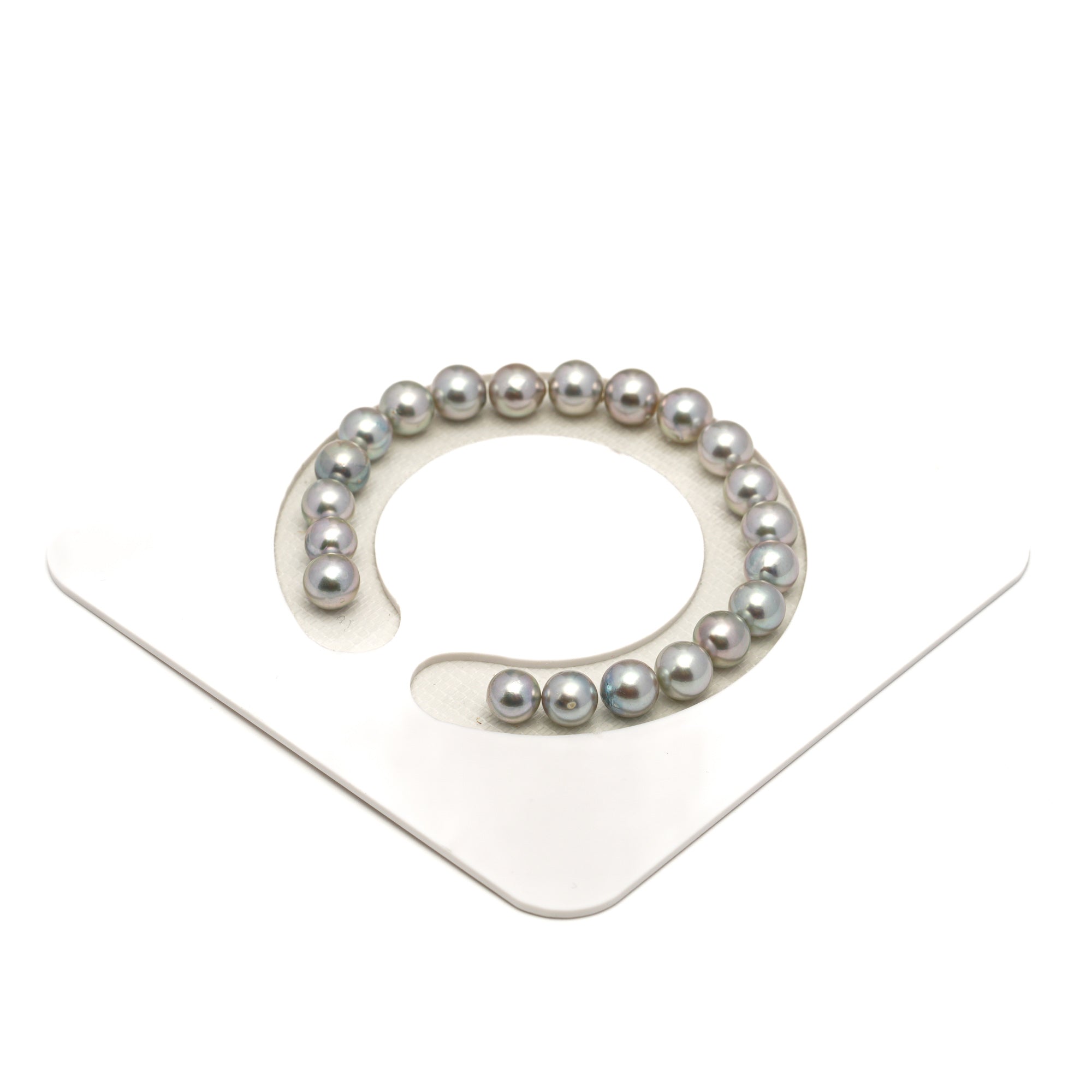 21pcs Akoya Pearl Light 7.2-7.8mm - SR/NR AA Quality Bracelet AKBR2413 CMA1