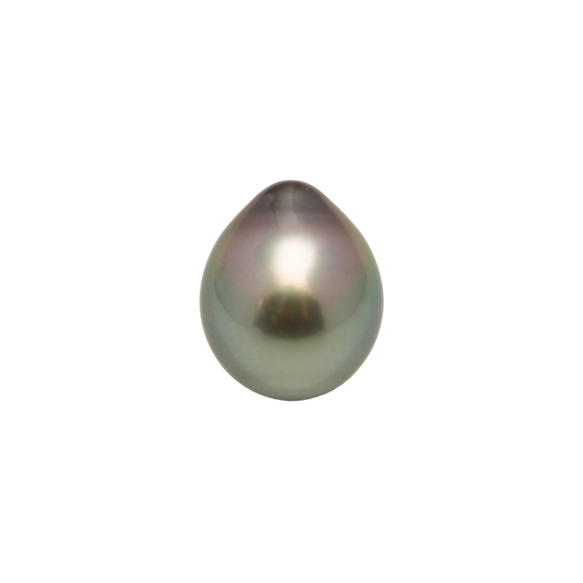 1pcs Green 12.6mm - DROP TOP Quality Tahitian Pearl Single LP2443 LP1