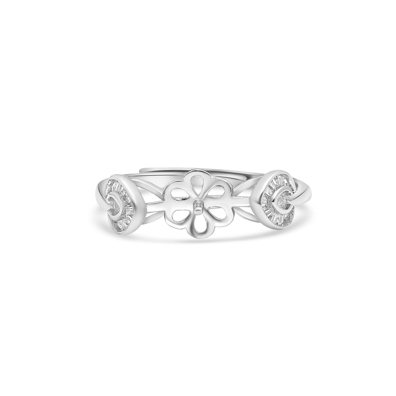Adjustable Ring 925 Silver for pearl SC263
