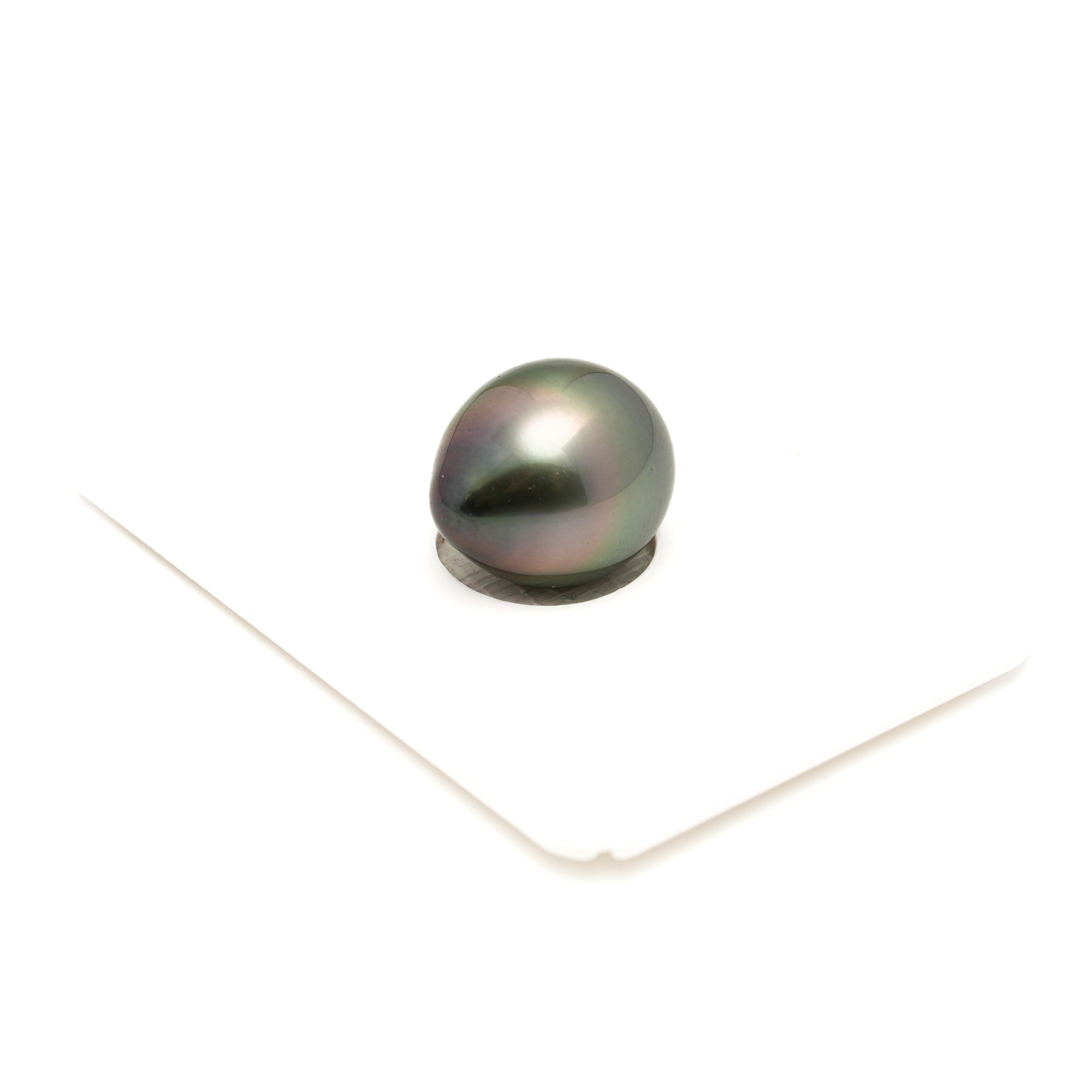 1pcs Green 12.6mm - DROP TOP Quality Tahitian Pearl Single LP2443 LP1