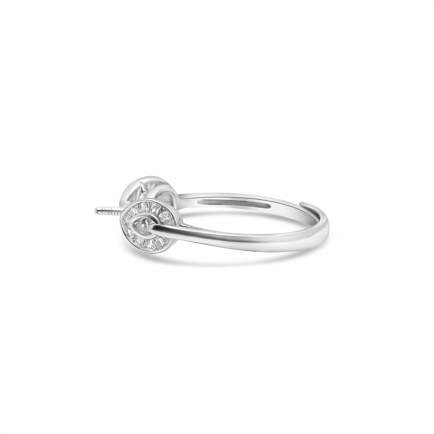 Adjustable Ring 925 Silver for pearl SC263