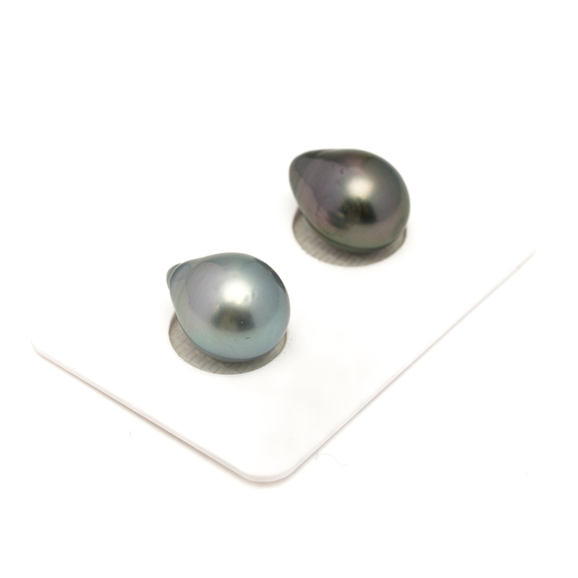 2pcs Multicolor 10.8-11.2mm - SB AAA Quality Tahitian Pearl Pair ER1879 LP1