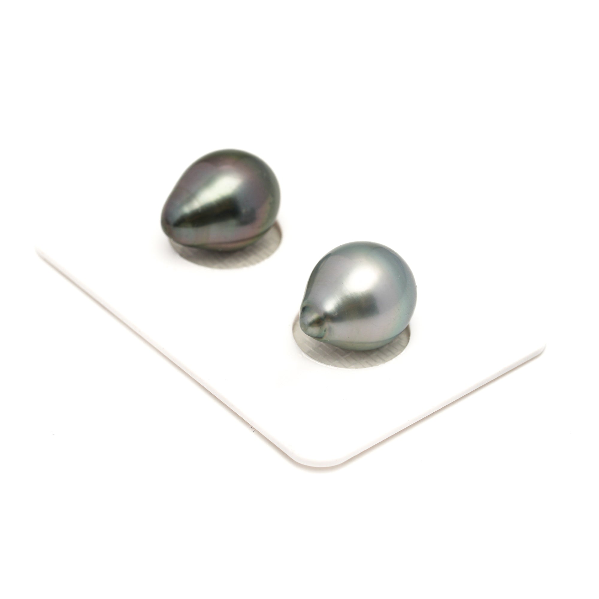 2pcs Multicolor 10.8-11.2mm - SB AAA Quality Tahitian Pearl Pair ER1879 LP1