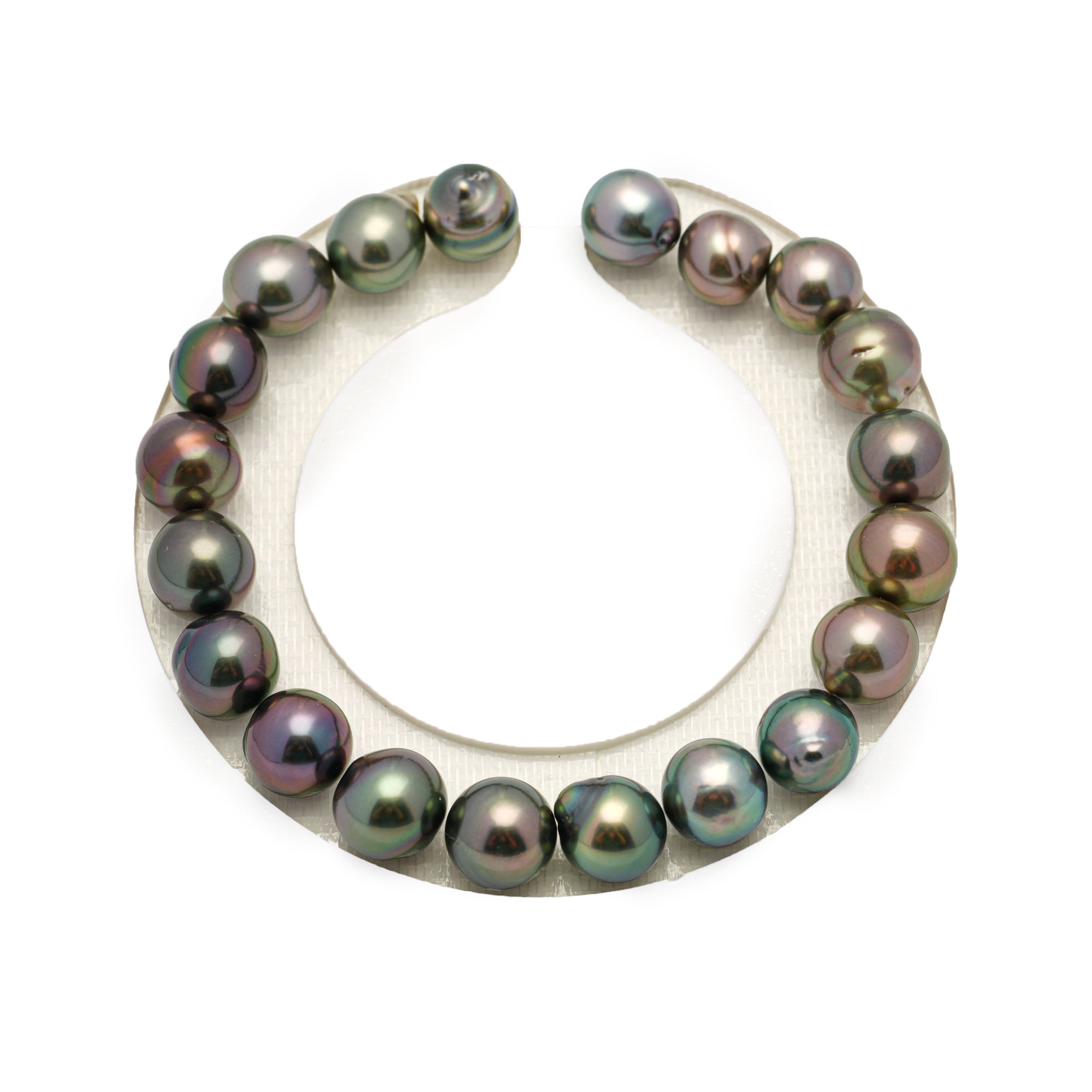 20pcs Multicolor 8-9mm - SB AAA Quality Tahitian Pearl Bracelet BR2155 OR9