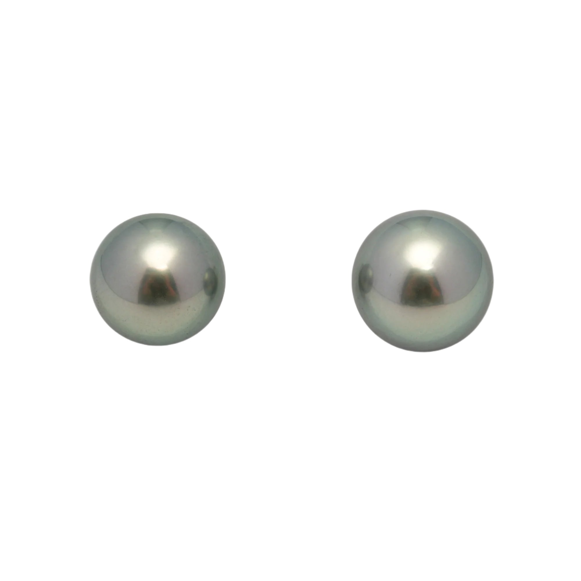 2pcs Light Green 10.5-11mm - RSR AAA Quality Tahitian Pearl Pair ER1625 OR11