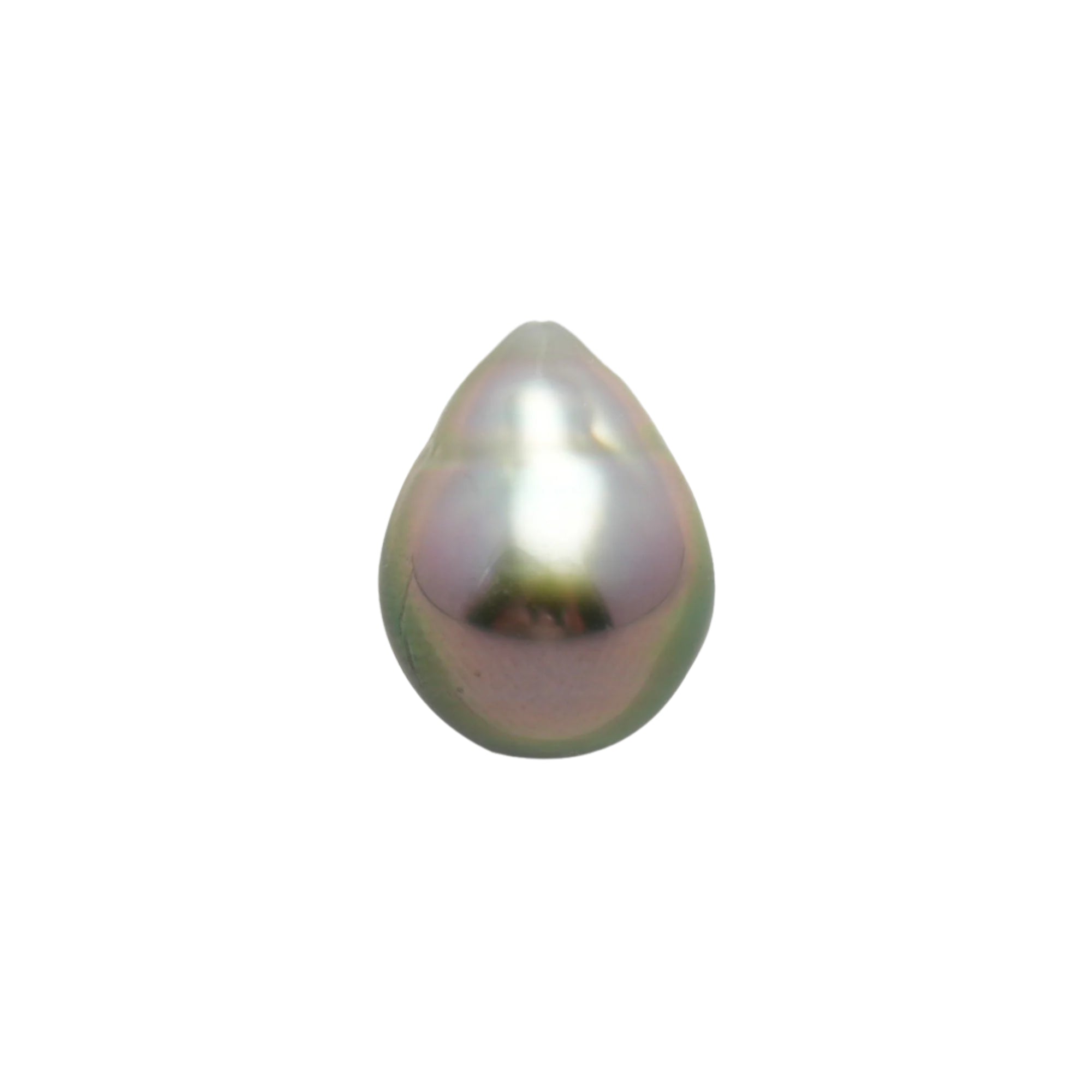 1pcs "High Luster" Green Cherry 10.1mm - SB AAA/AA Quality Tahitian Pearl Single LP2014 OR7