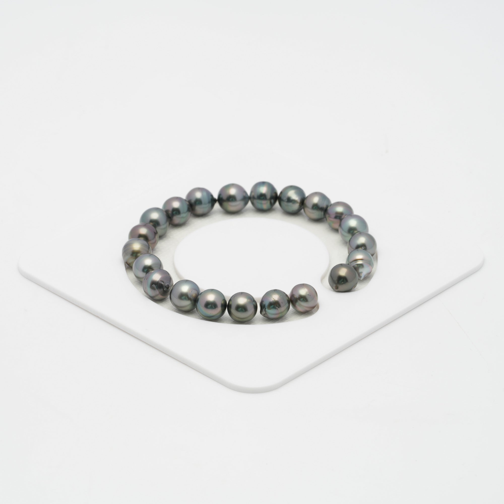 21pcs Multicolor 8-9mm - SB AA/AAA Quality Tahitian Pearl Bracelet BR2048 OR7