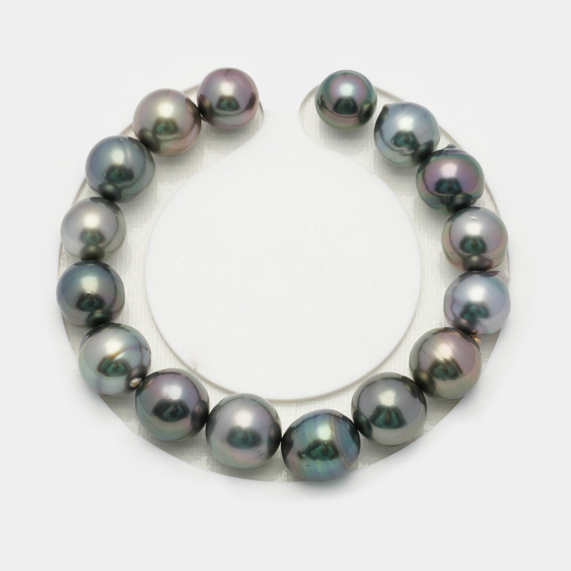 16pcs Multicolor 10-11mm - SB AAA/AA Quality Tahitian Pearl Bracelet BR2049 OR7