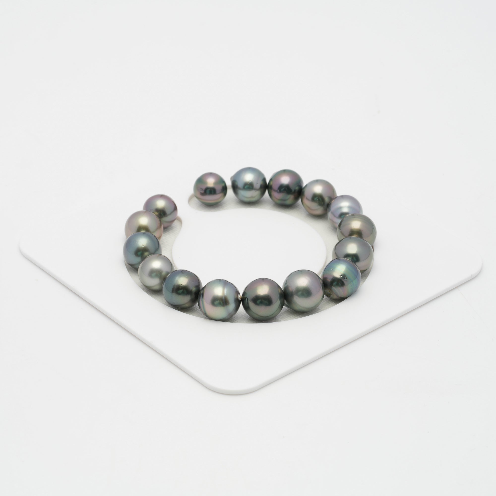 16pcs Multicolor 10-11mm - SB AAA/AA Quality Tahitian Pearl Bracelet BR2049 OR7