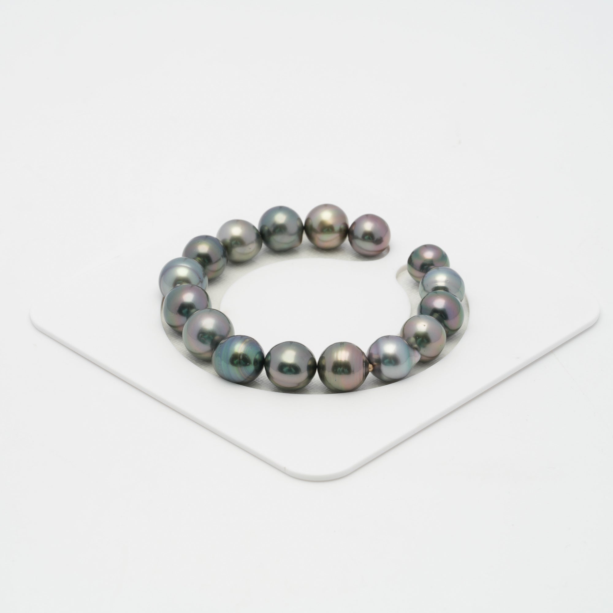 16pcs Multicolor 10-11mm - SB AAA/AA Quality Tahitian Pearl Bracelet BR2049 OR7