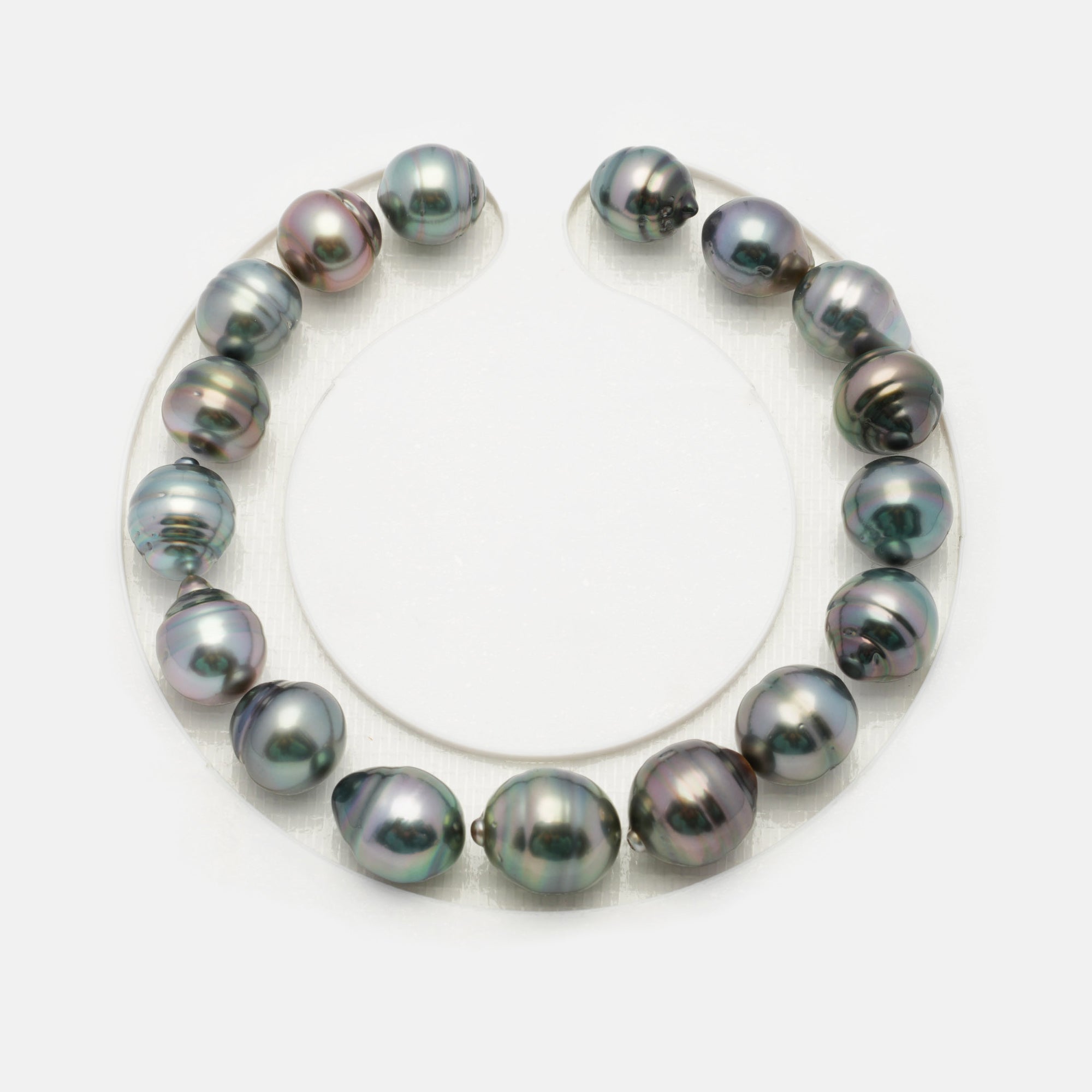 17pcs Multicolor 8-10mm - CL AAA/AA Quality Tahitian Pearl Bracelet BR2052 OR7