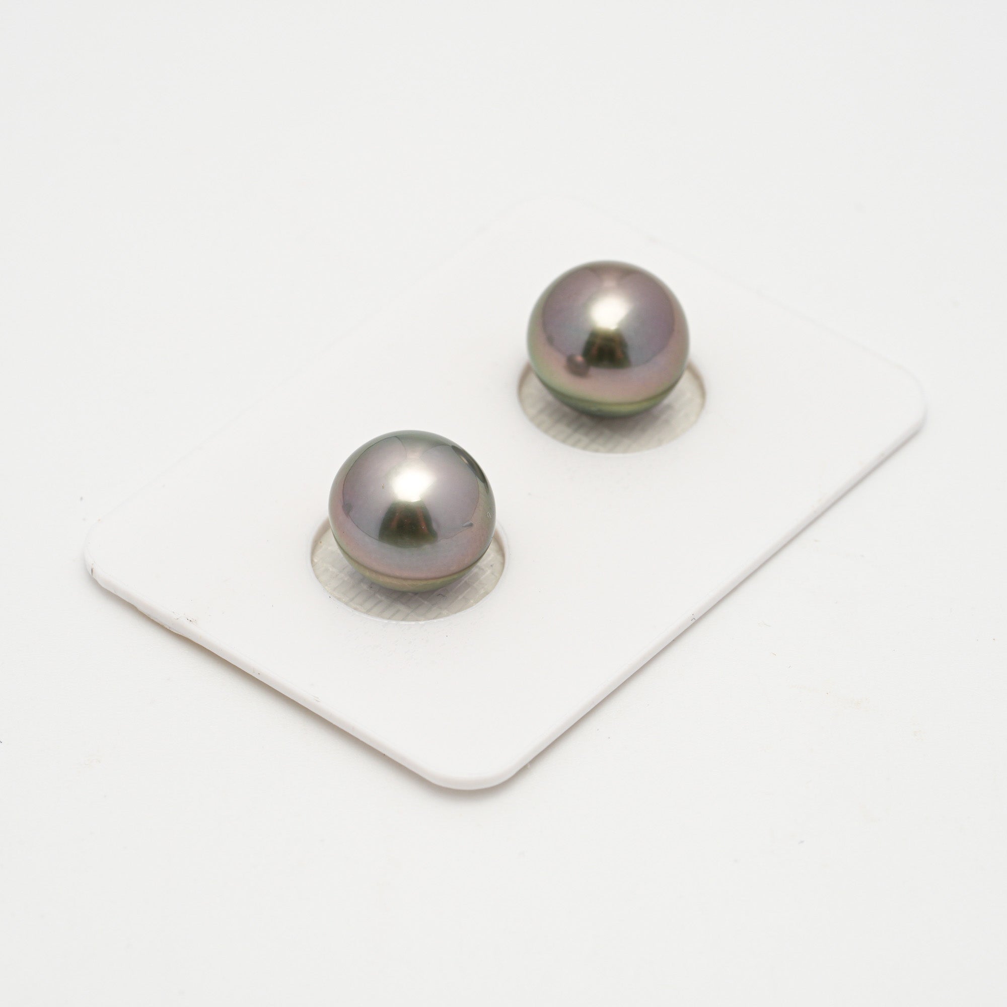 2pcs Cherry 10.6mm - SR/NR AAA Quality Tahitian Pearl Pair ER1635 OR11
