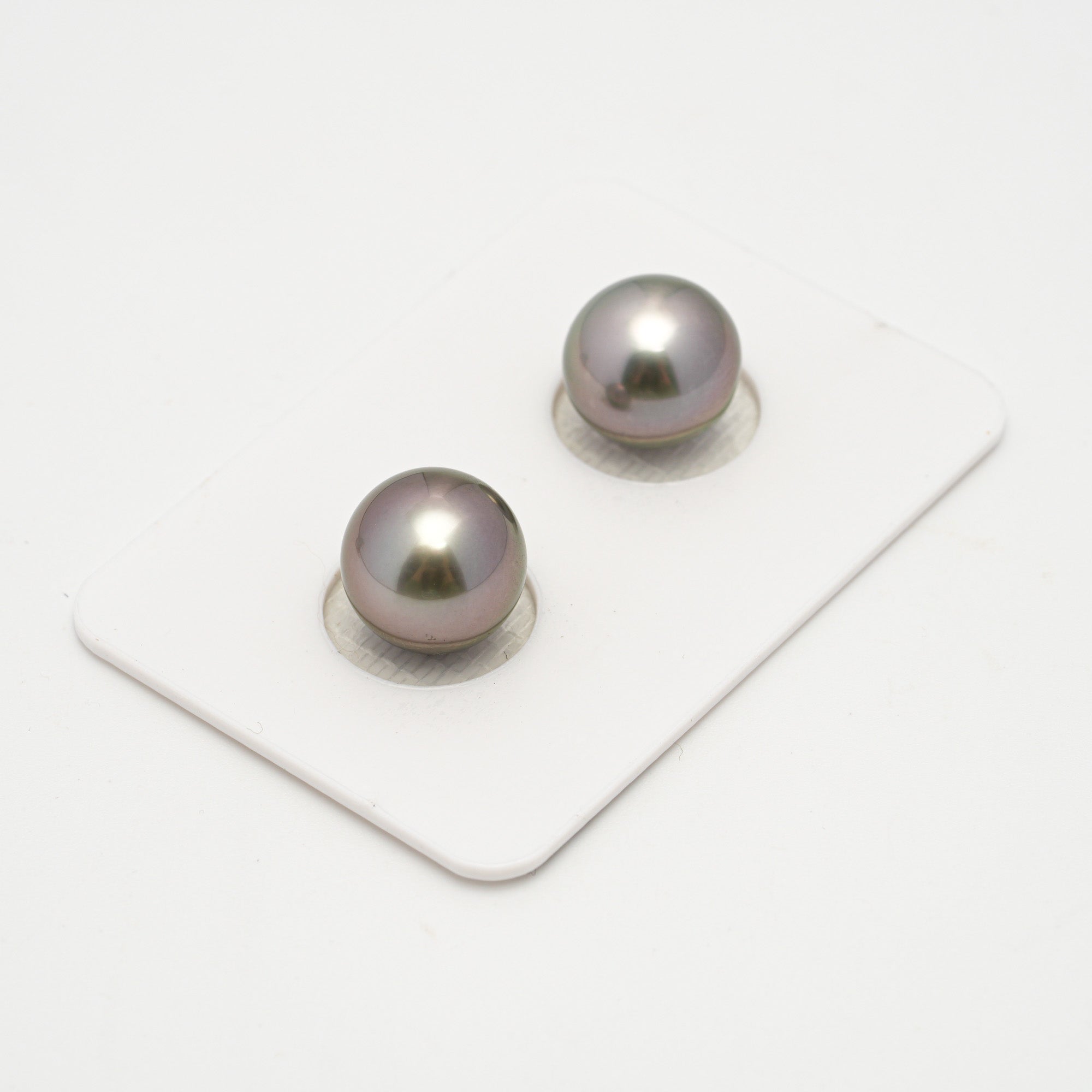 2pcs Cherry 10.6mm - SR/NR AAA Quality Tahitian Pearl Pair ER1635 OR11
