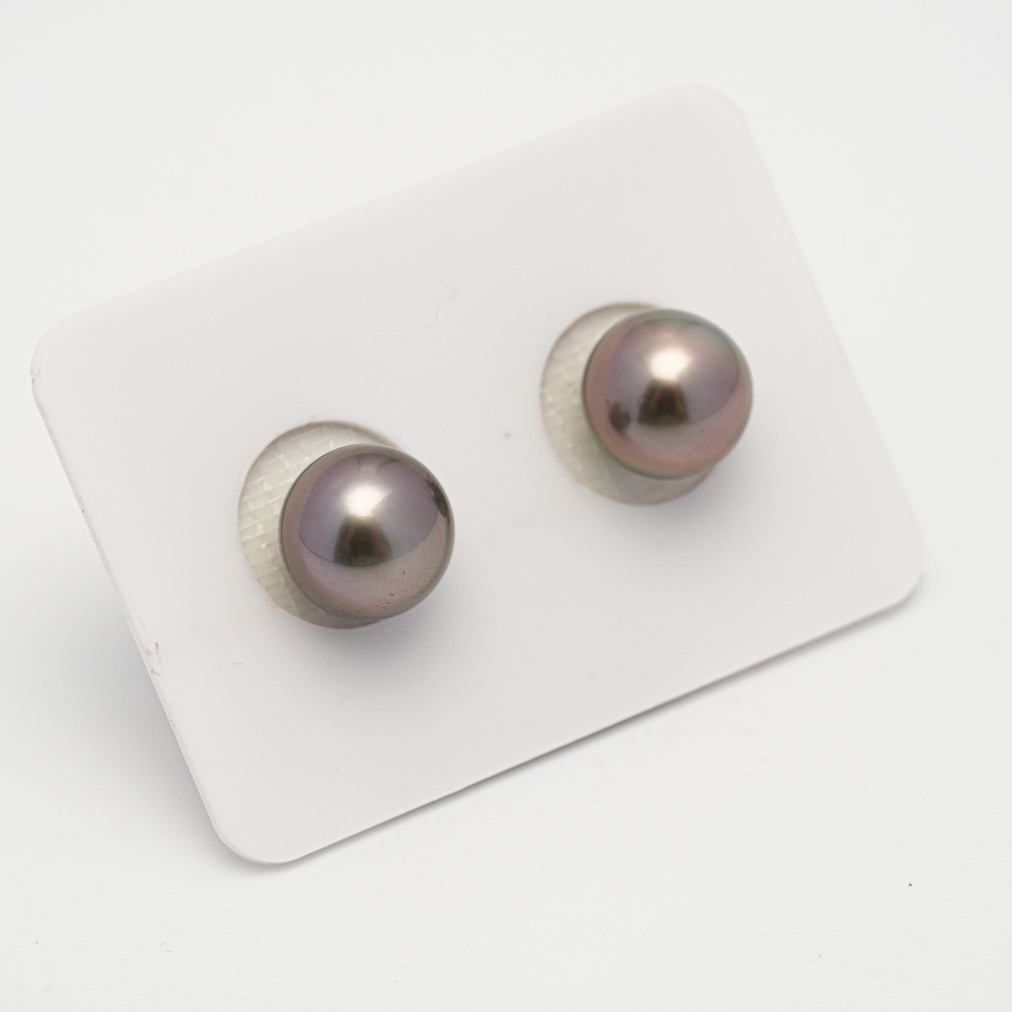 2pcs Cherry 10.1mm - NR AAA Quality Tahitian Pearl Pair ER1638 OR11