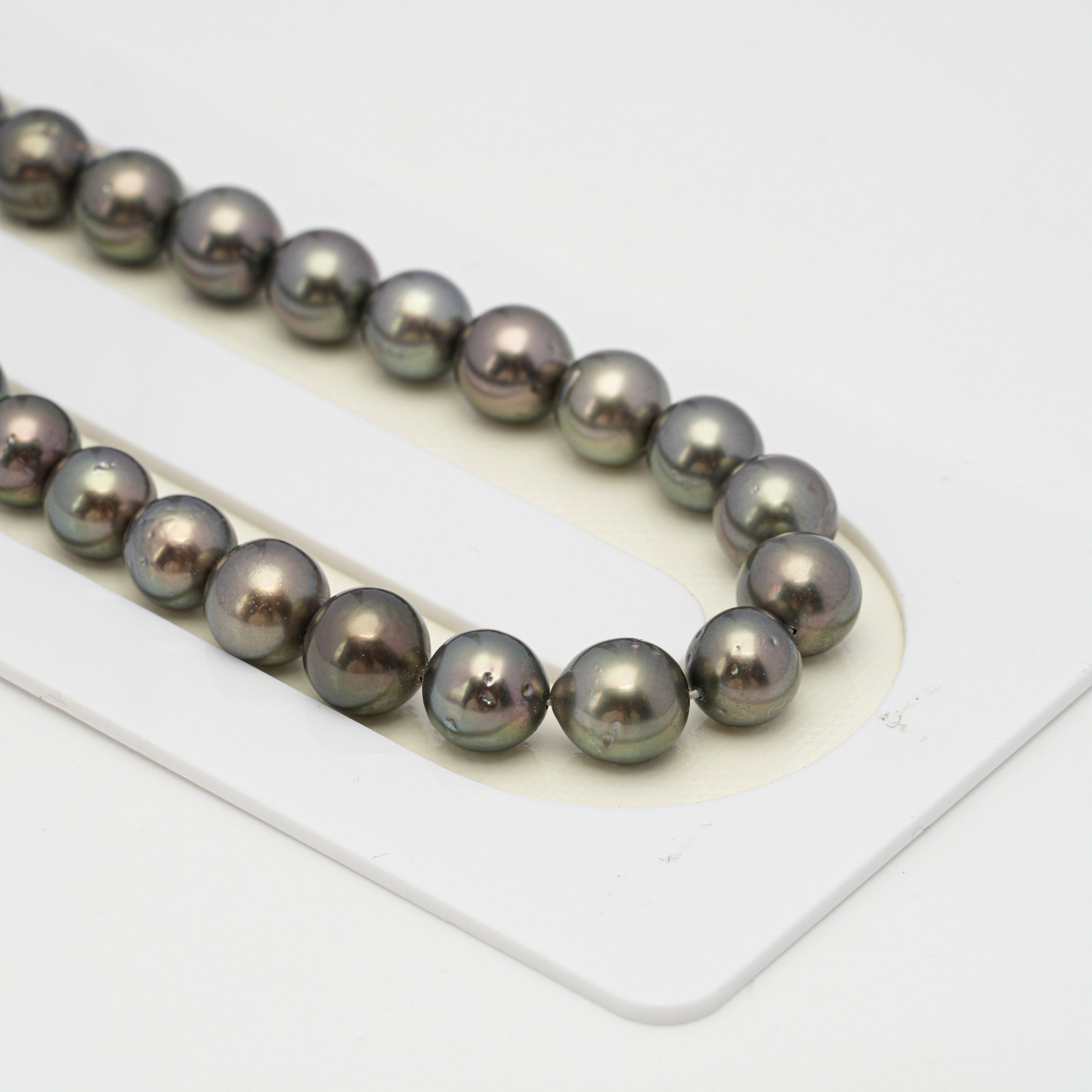 50pcs Light 8mm - SR/NR AA/AAA Quality Tahitian Pearl Necklace NL1479 CMCS1