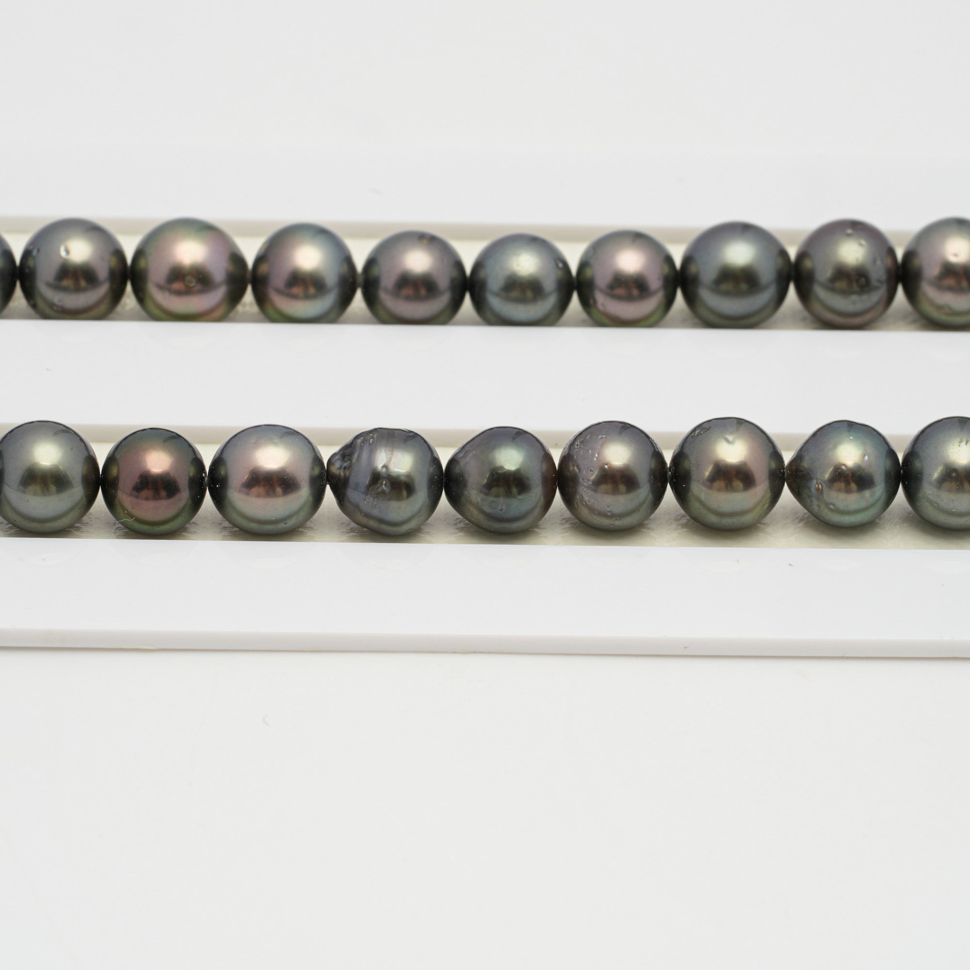 50pcs Light 8mm - SR/NR AA/AAA Quality Tahitian Pearl Necklace NL1479 CMCS1