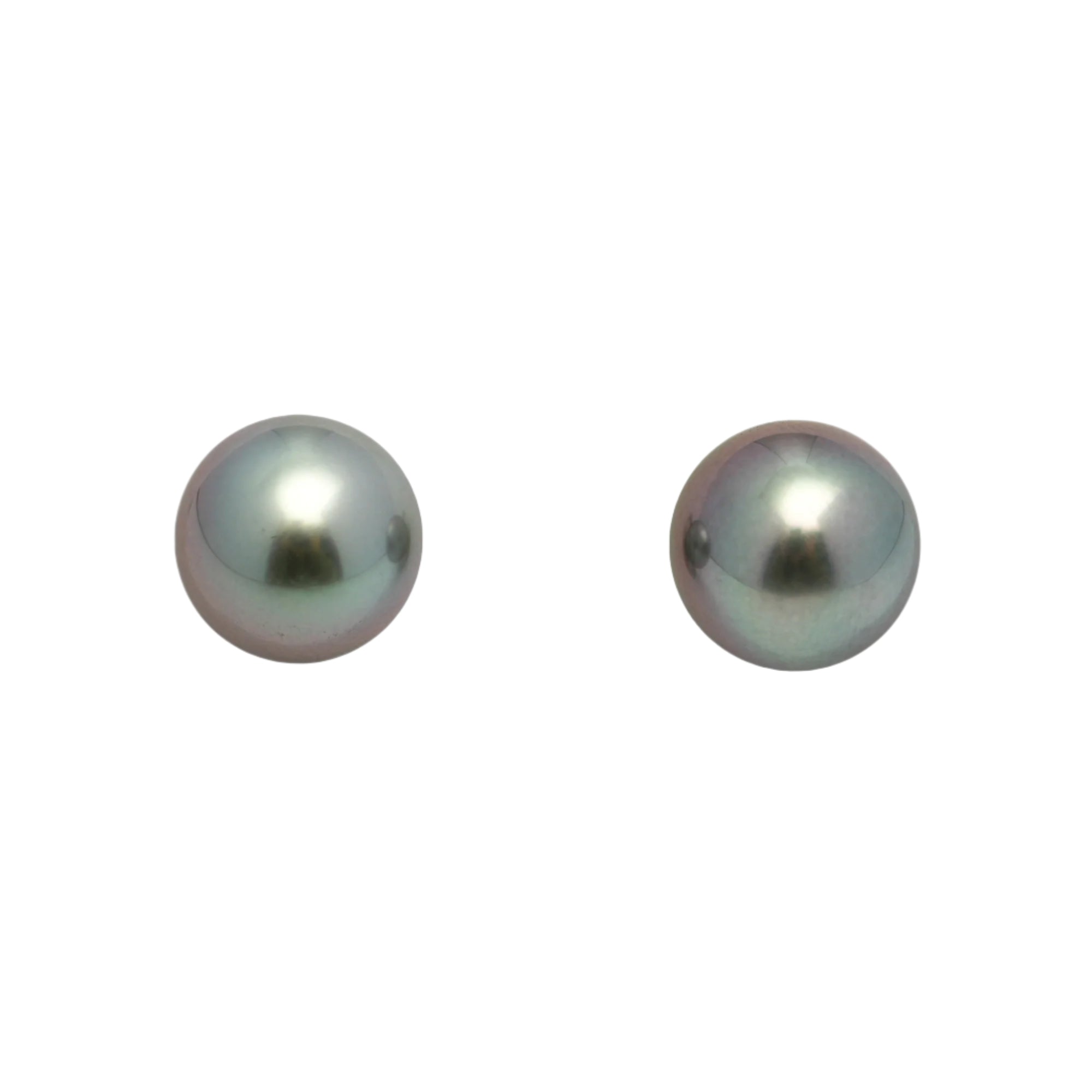 2pcs Aubergine 10.3-10.4mm - SR/NR AAA Quality Tahitian Pearl Earring Jewelry ER1645 OR11